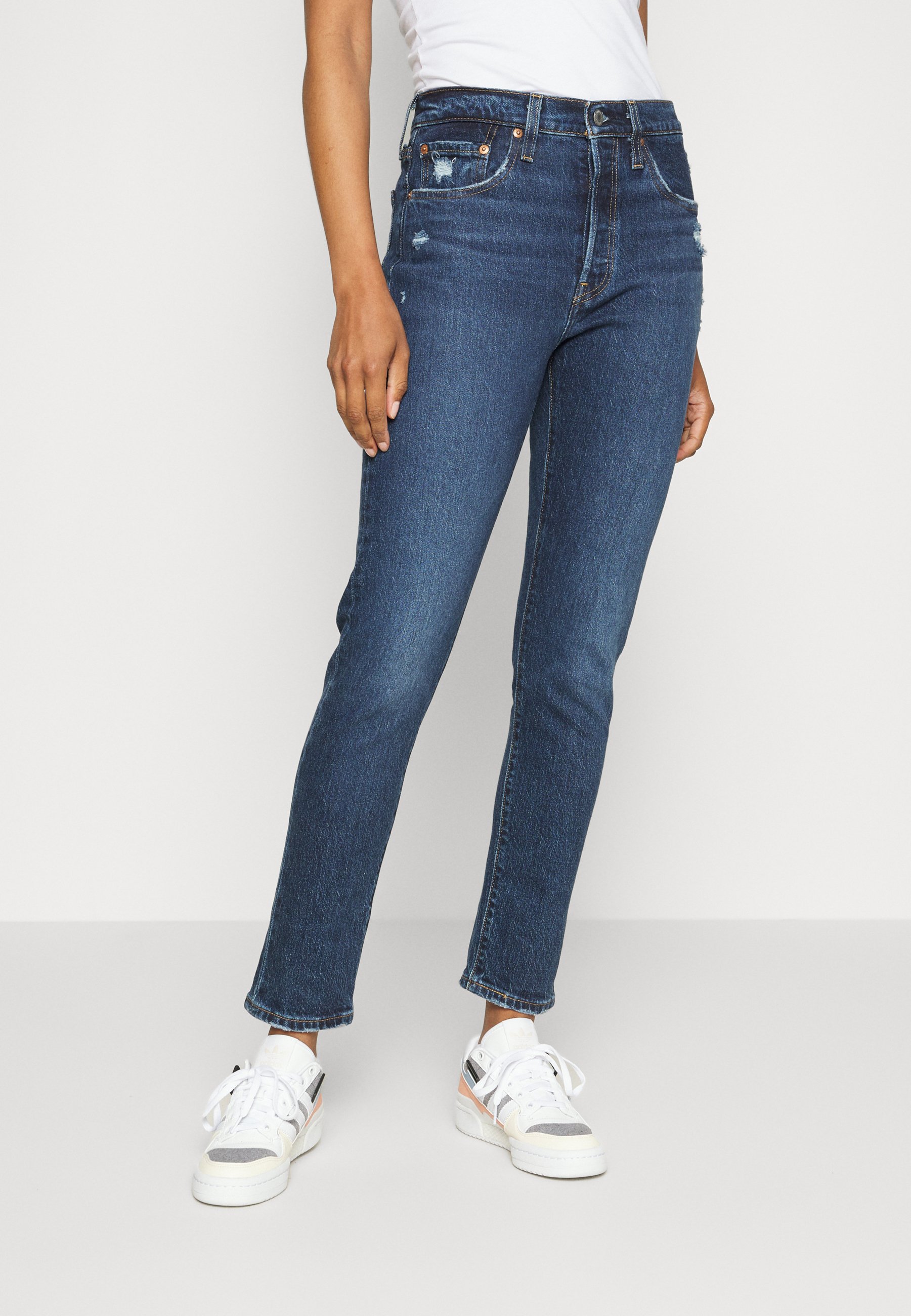 Levi's® 501® SKINNY - Jeans Skinny Fit - salsa authentic/dark-blue denim