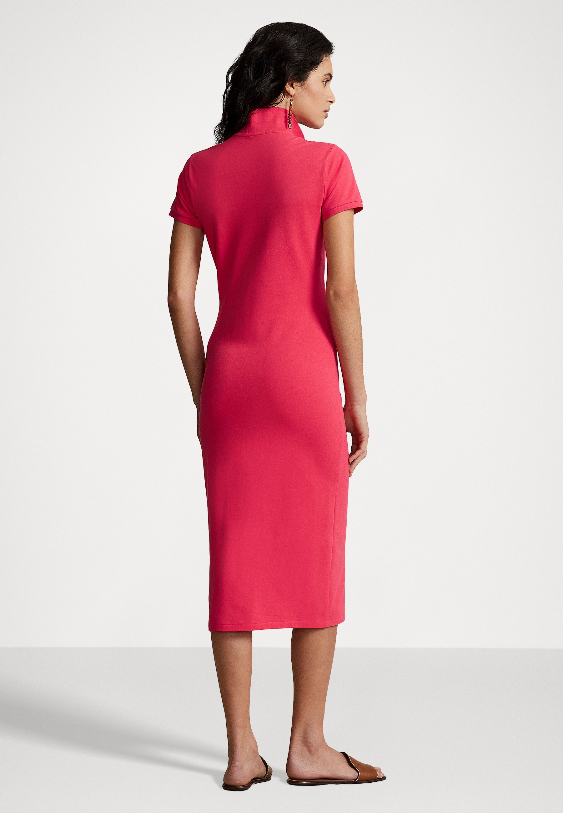 Polo Ralph Lauren SHORT SLEEVE DAY DRESS - Day dress - maui red/red