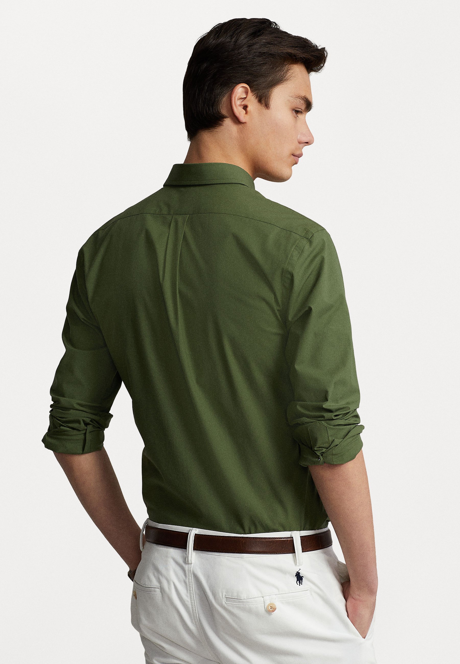 Polo Ralph Lauren STRETCH SHIRT - Shirt - supply olive/olive