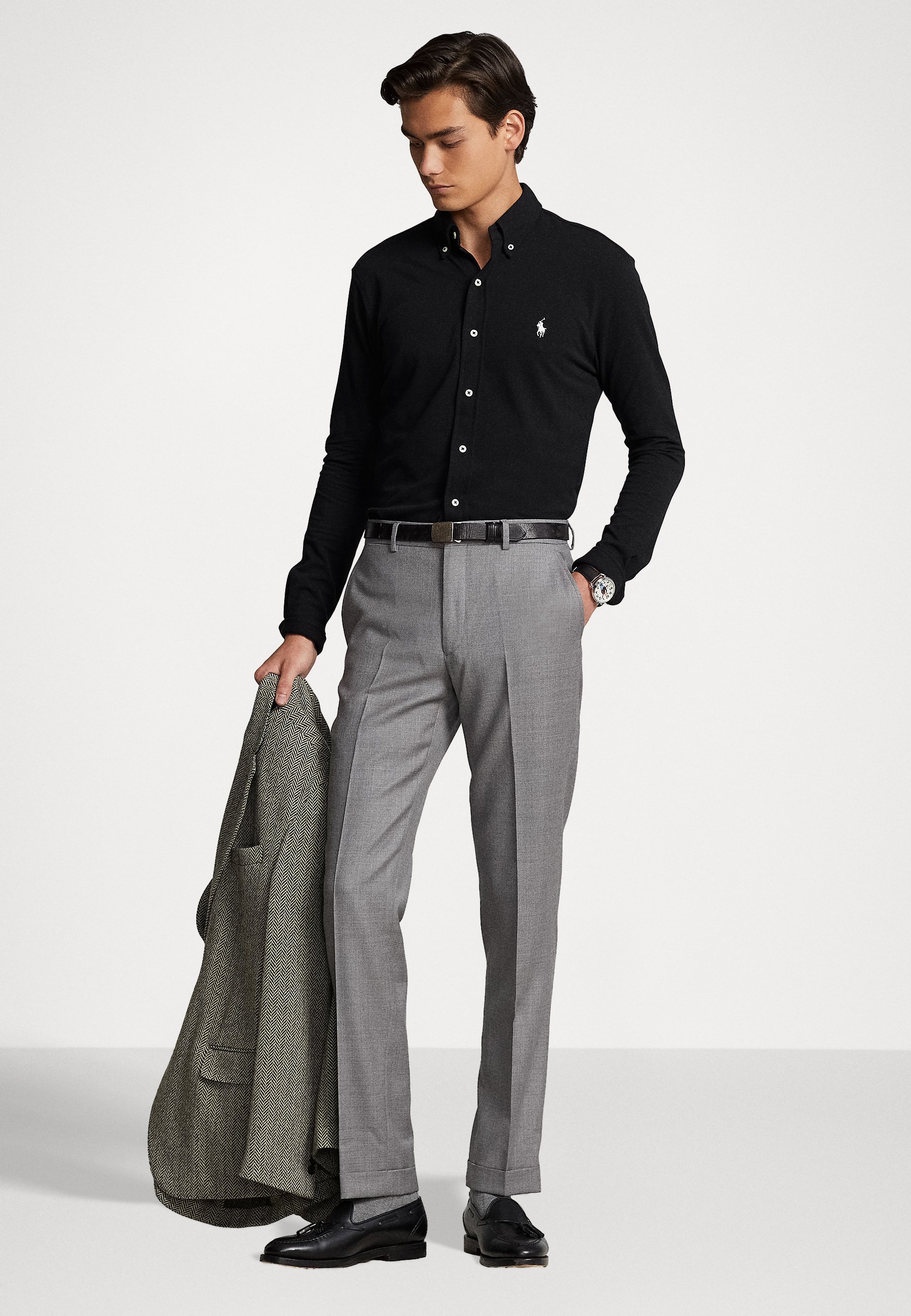 Polo Ralph Lauren LONG SLEEVE - Shirt -  black/black