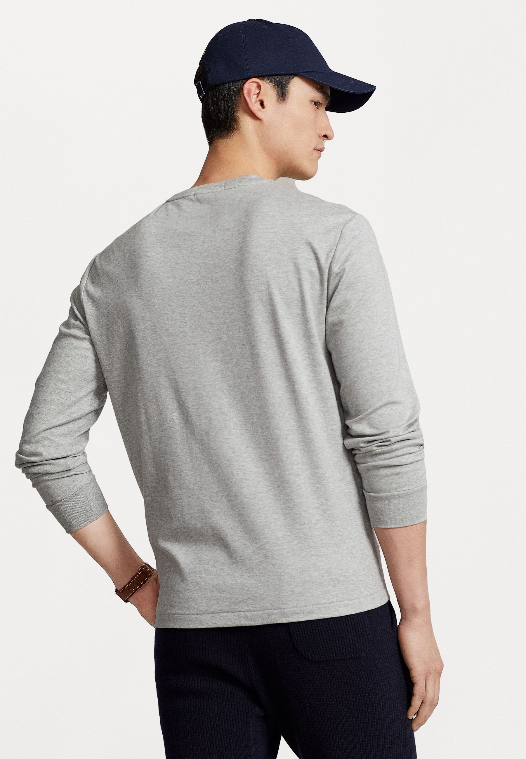 Polo Ralph Lauren LONG SLEEVE - Long sleeved top - andover heather/grey