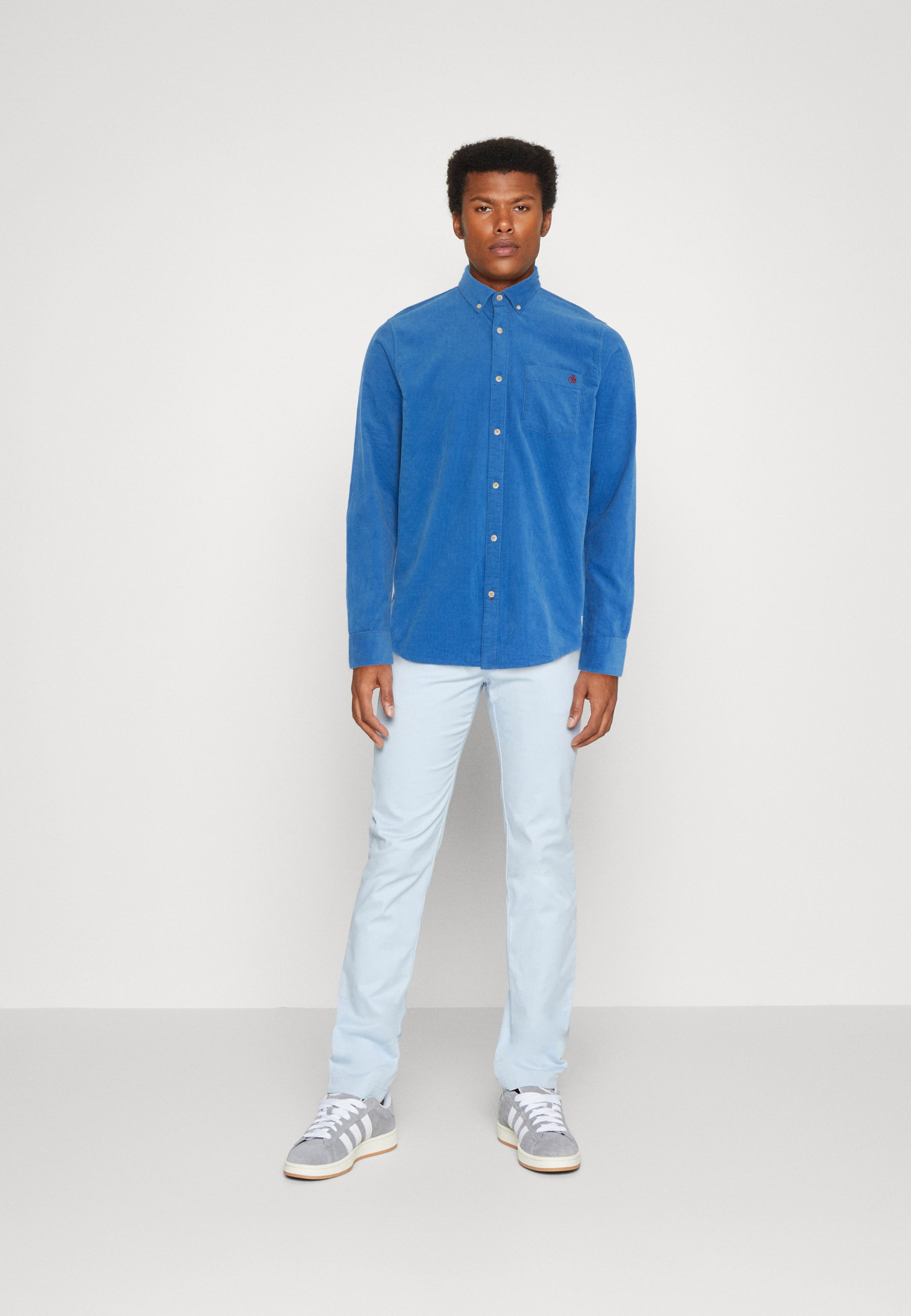 Scotch & Soda ESSENTIAL CORDUROY - Shirt - rhythm blue/blue