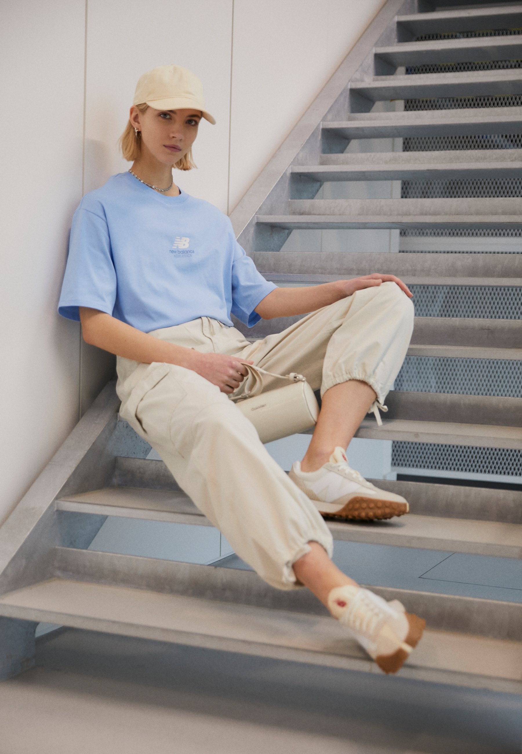 NB Athletics Boxy - Print T-shirt - Blue/blue