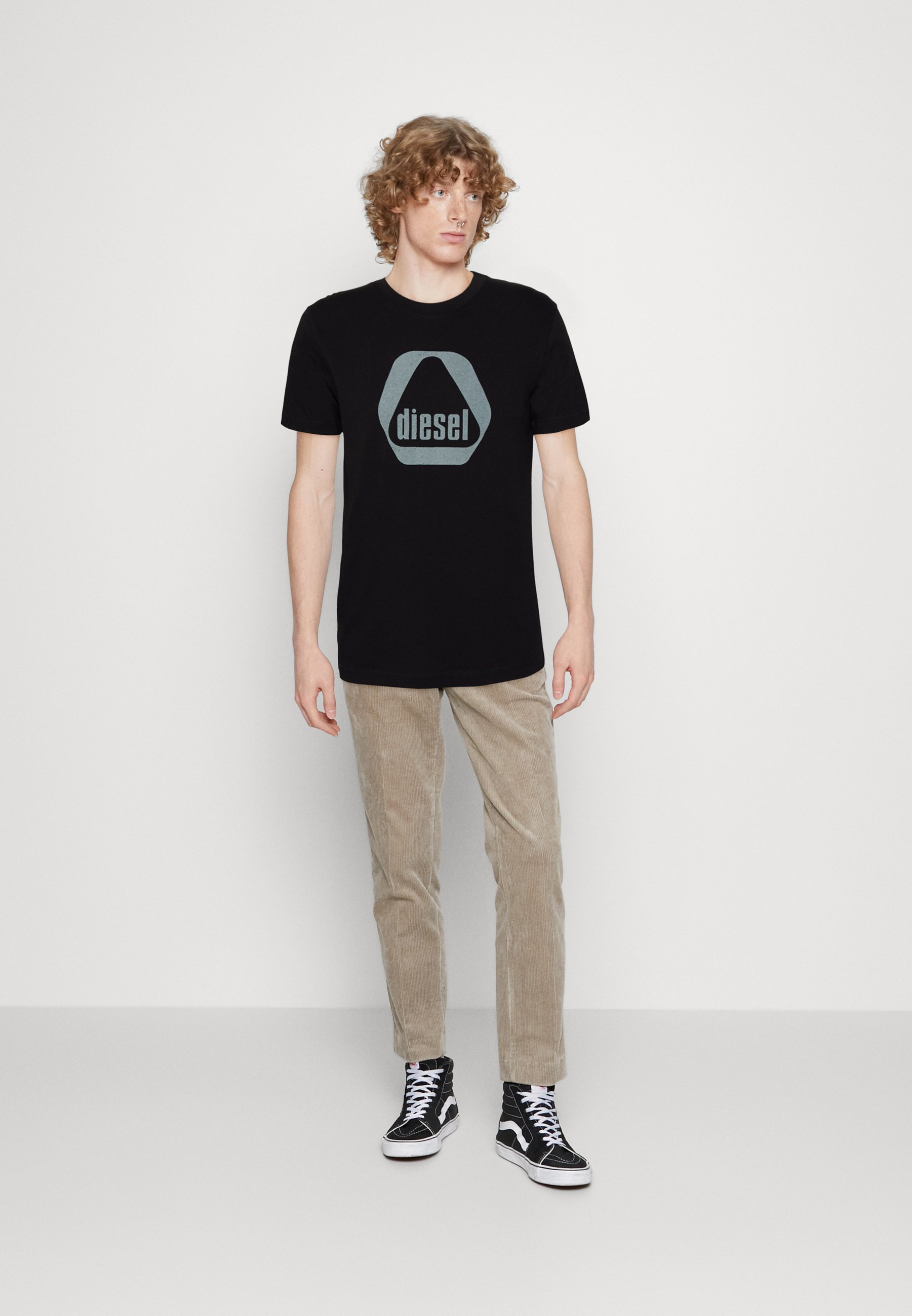 Diesel T-DIEGOR-G10 UNISEX - Print T-shirt - black