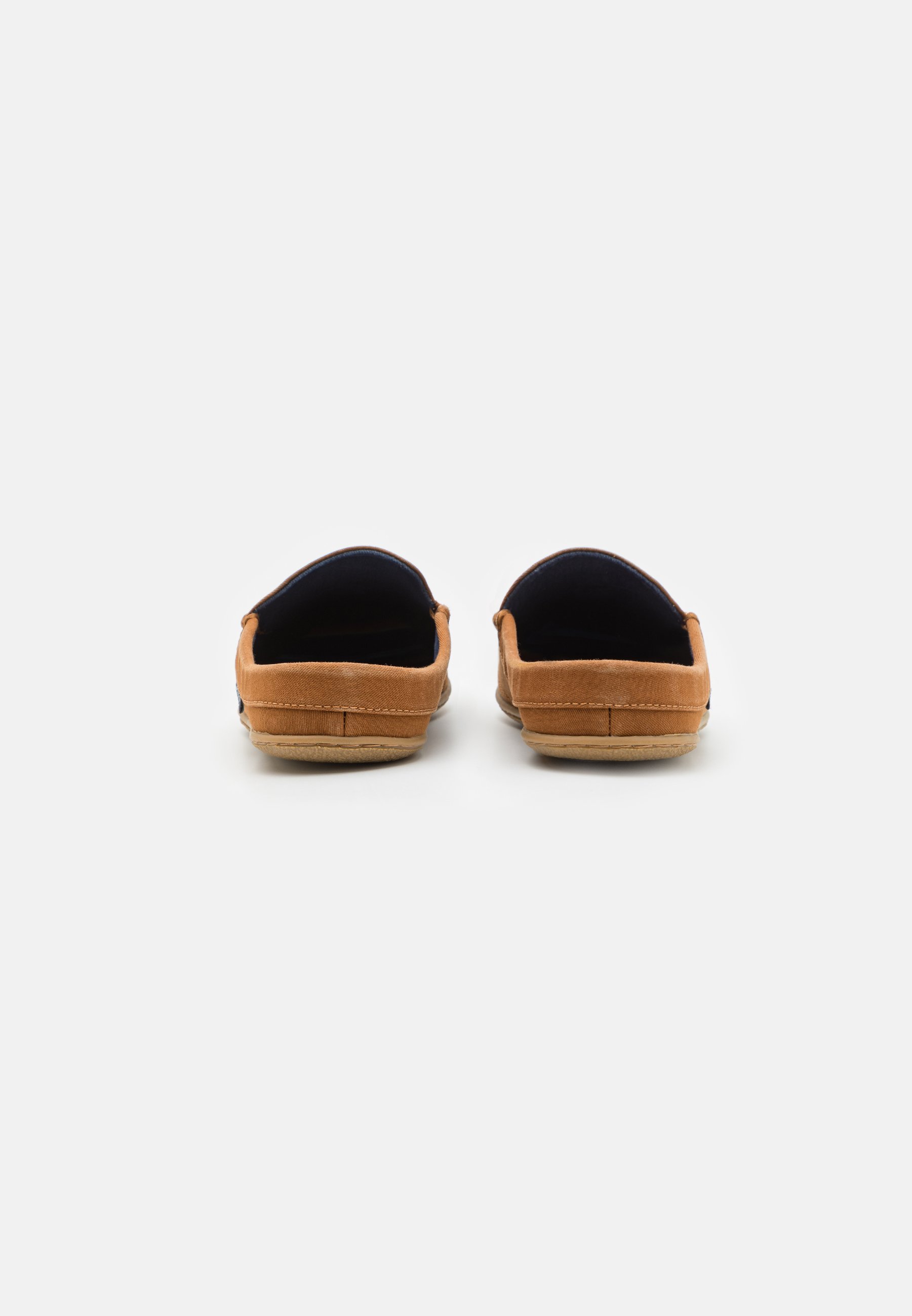 Polo Ralph Lauren COLLINS MULE - Slippers - snuff washed/navy/dark brown