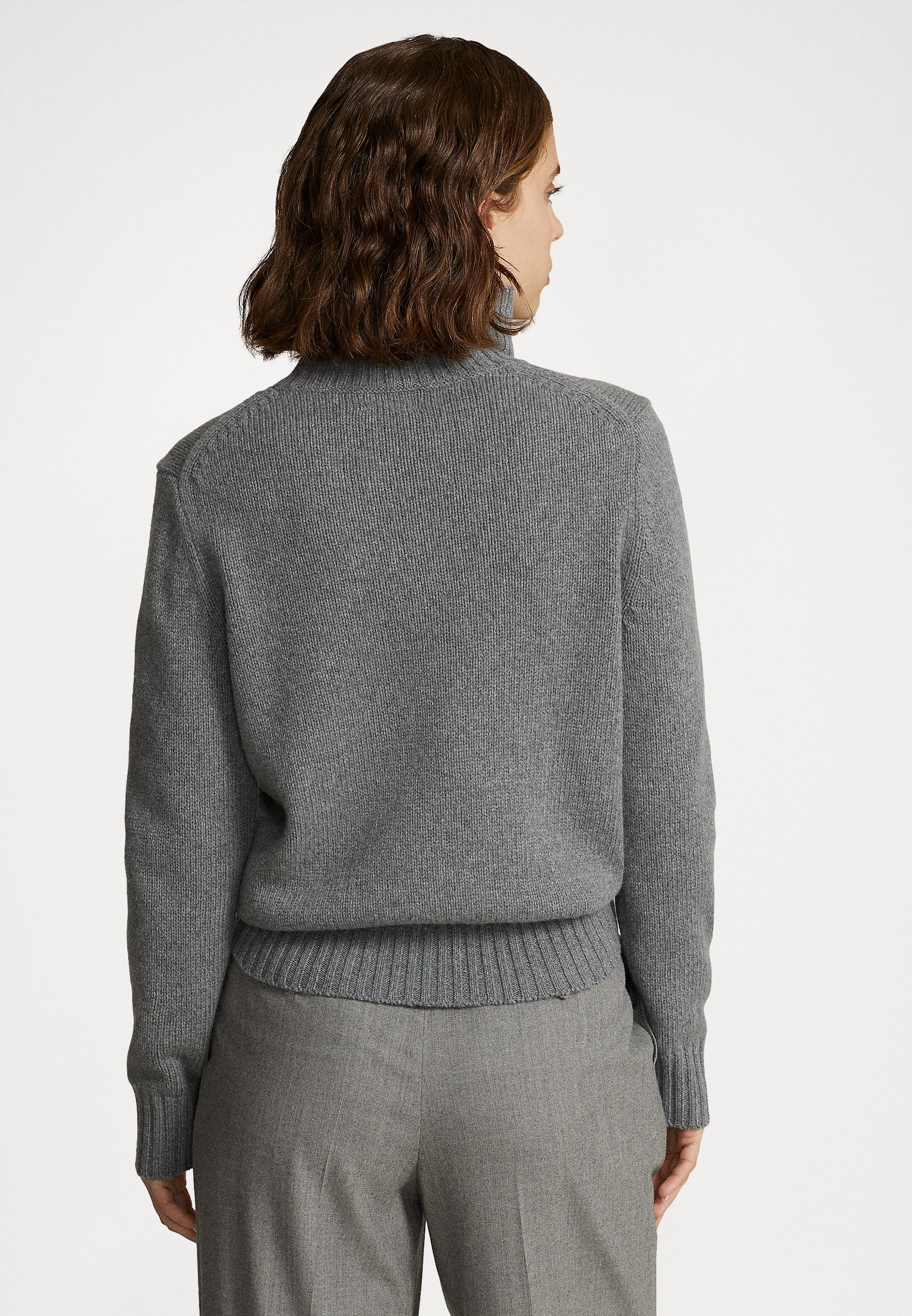 Polo Ralph Lauren LONG SLEEVE - Jumper - battalion grey heather/mottled grey