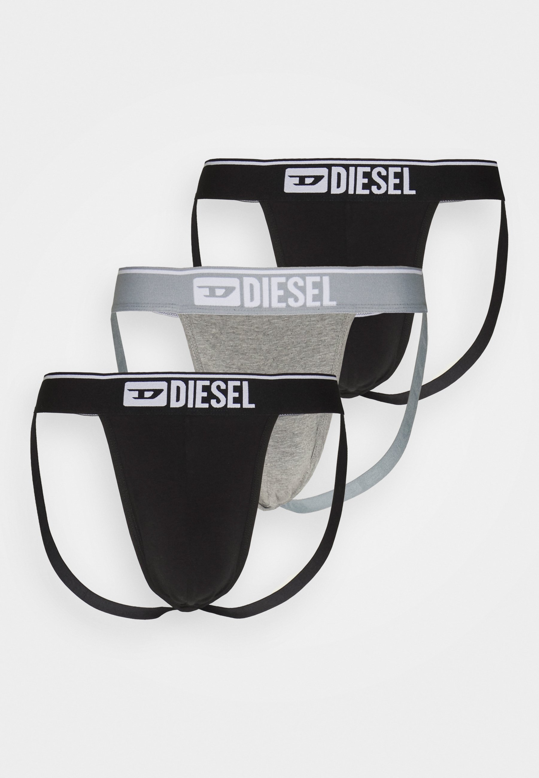 Diesel JOCKY 3 PACK - Briefs - black/gray/black