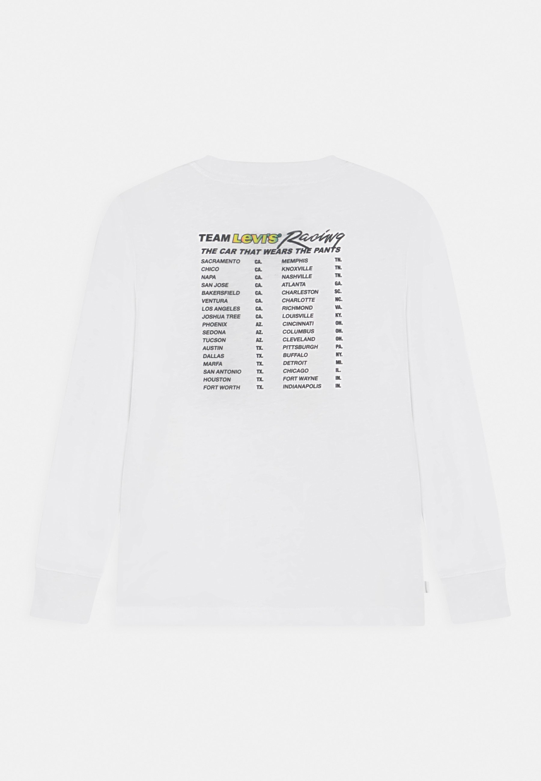 Levi's® RACING TEE - Print T-shirt - bright white/white