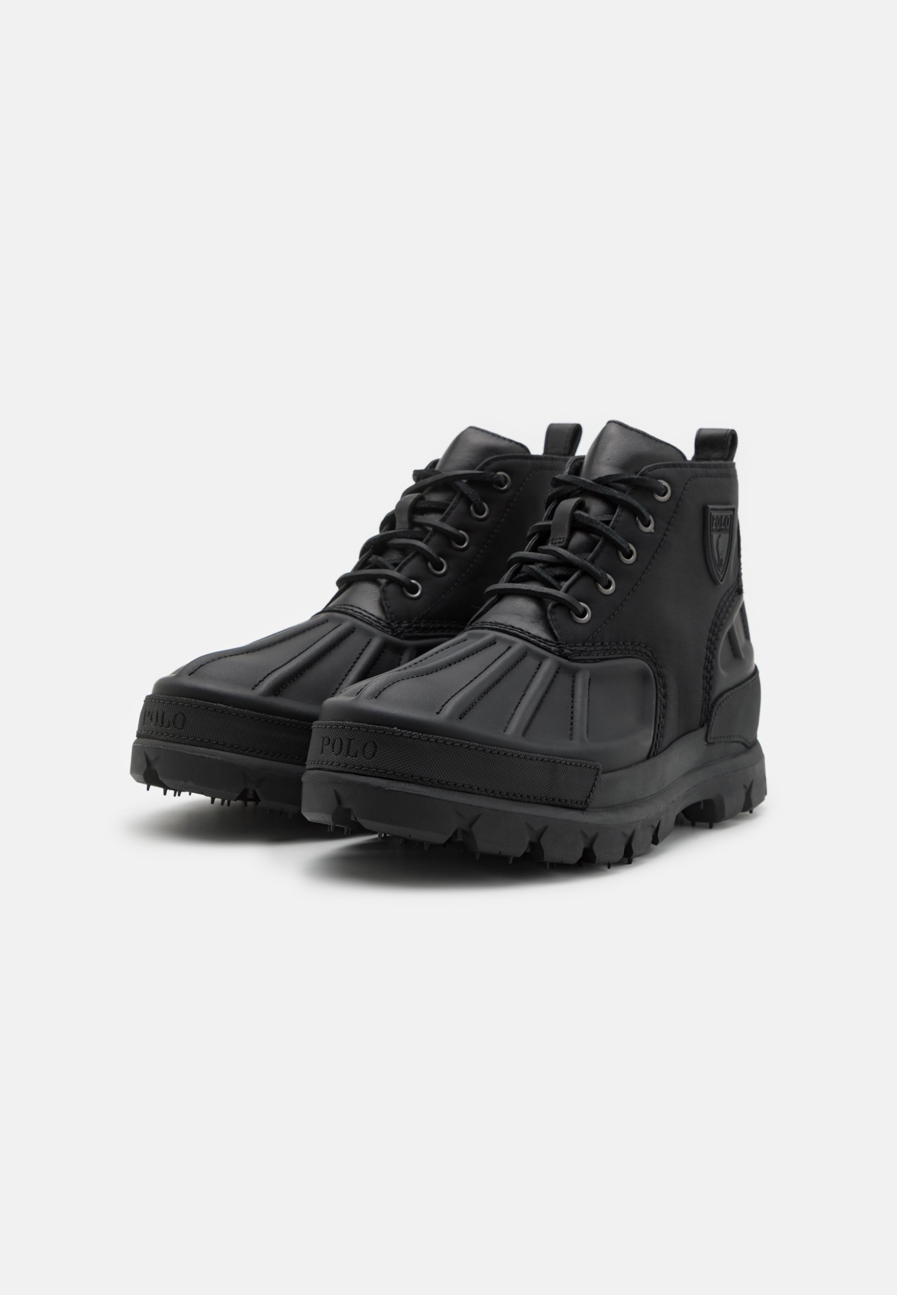 Polo Ralph Lauren OSLO LOW BOOTS MID CUT  - Lace-up ankle boots - black