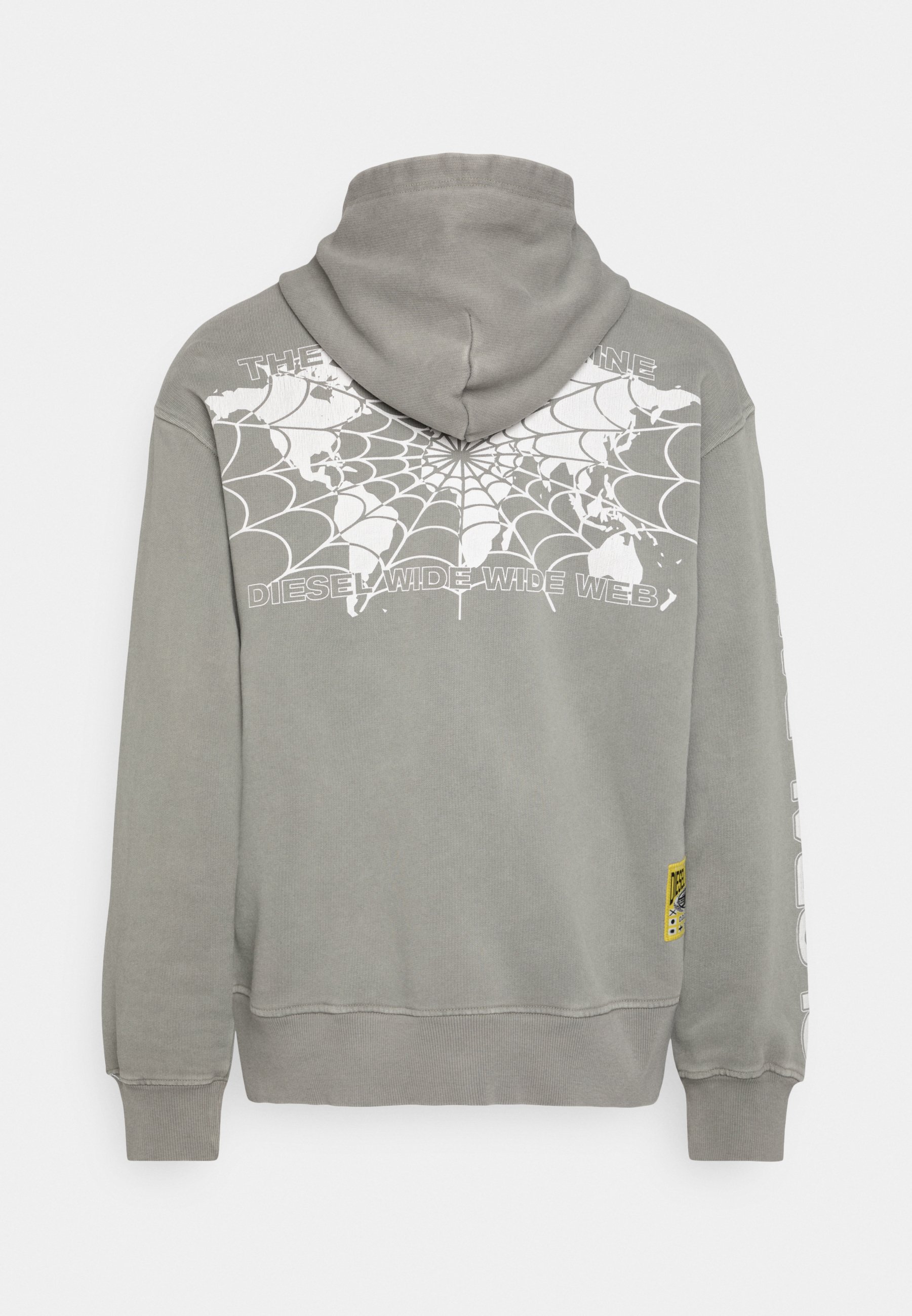 Diesel MACS HOOD UNISEX - Sweatshirt - grey