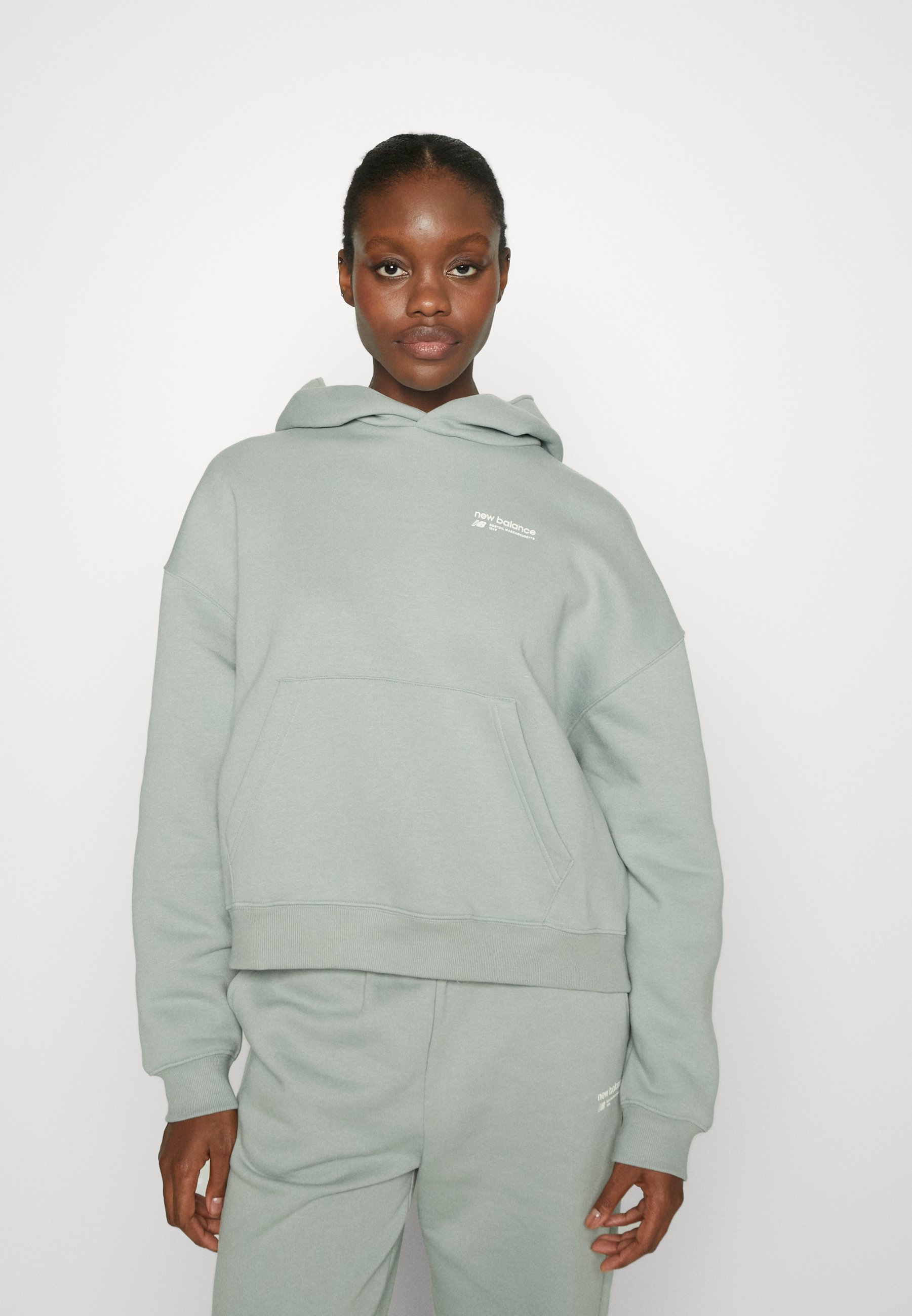 NB LINEAR HERITAGE BRUSHED BACK  - Sweatshirt - juniper/grey