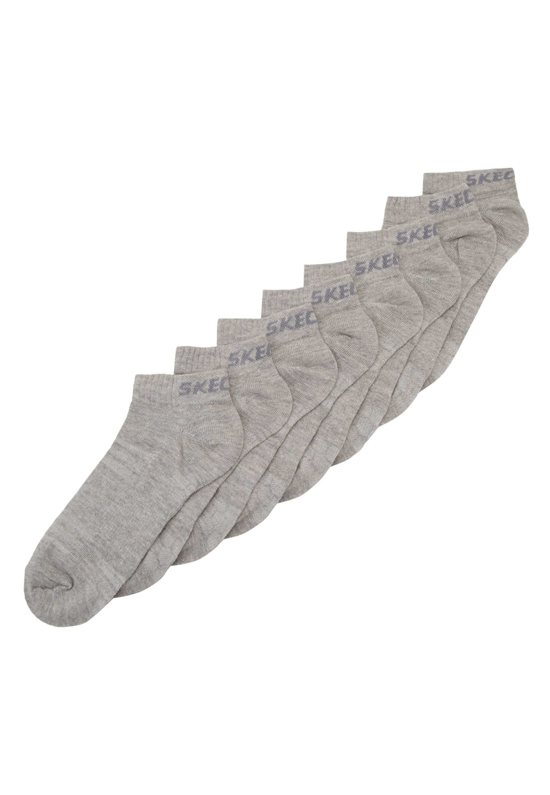 Skechers BASIC SNEAKER VENTILATION 8 PACK - Socks - light grey melange/light grey