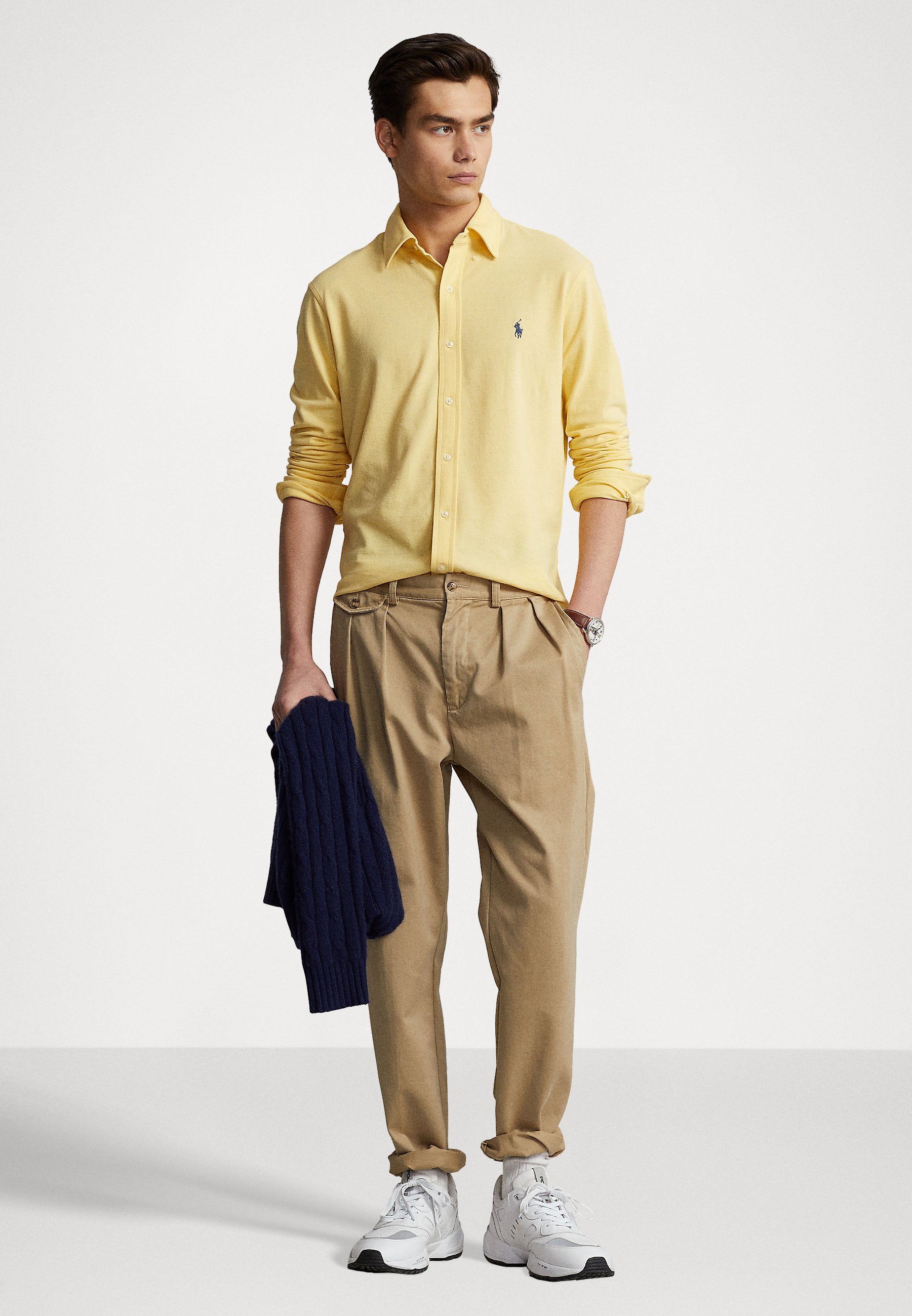 Polo Ralph Lauren LONG SLEEVE - Shirt - corn yellow/yellow