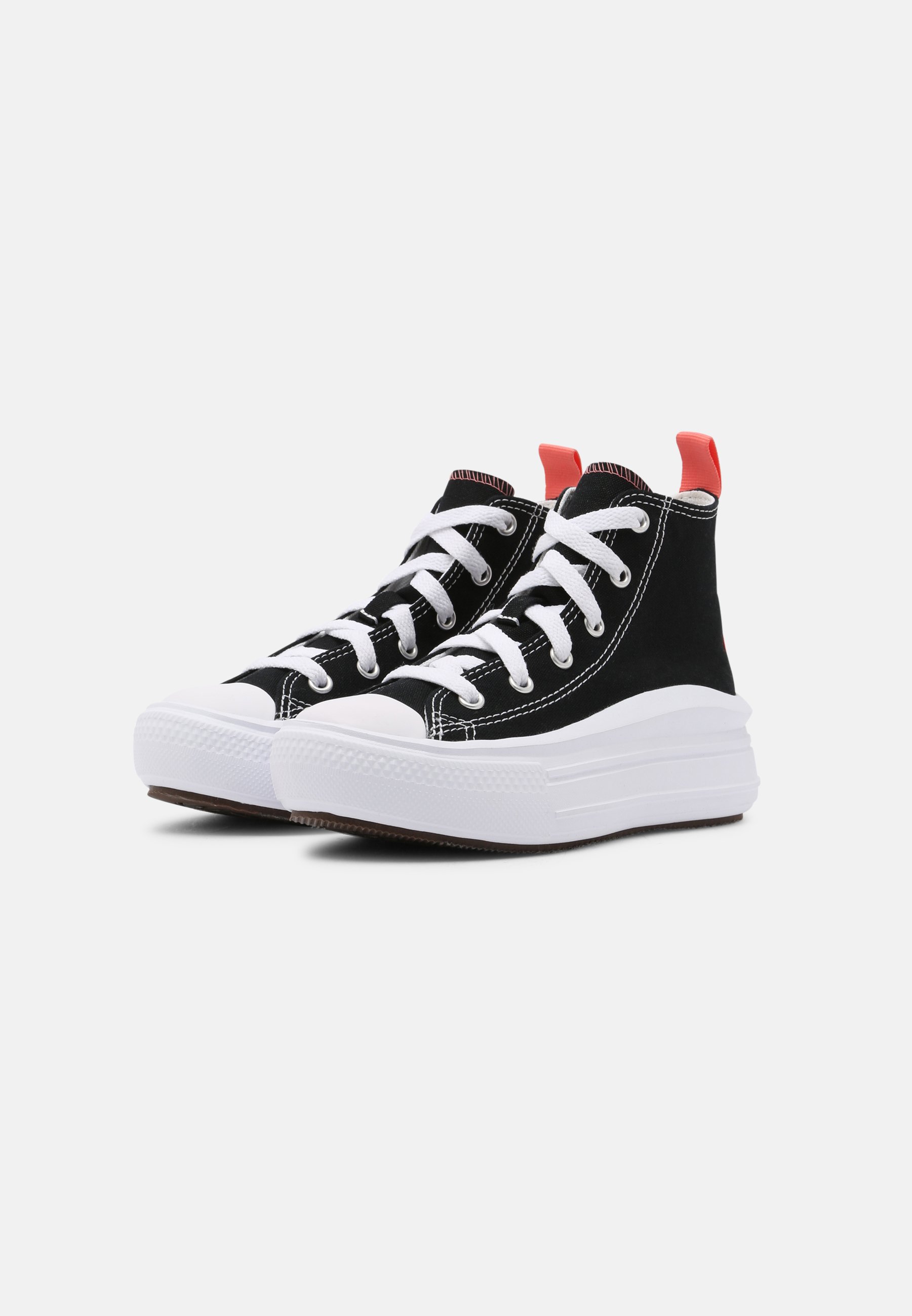 Converse CHUCK TAYLOR ALL STAR MOVE COLOR POP - High-top trainers - black/pink salt/white/black
