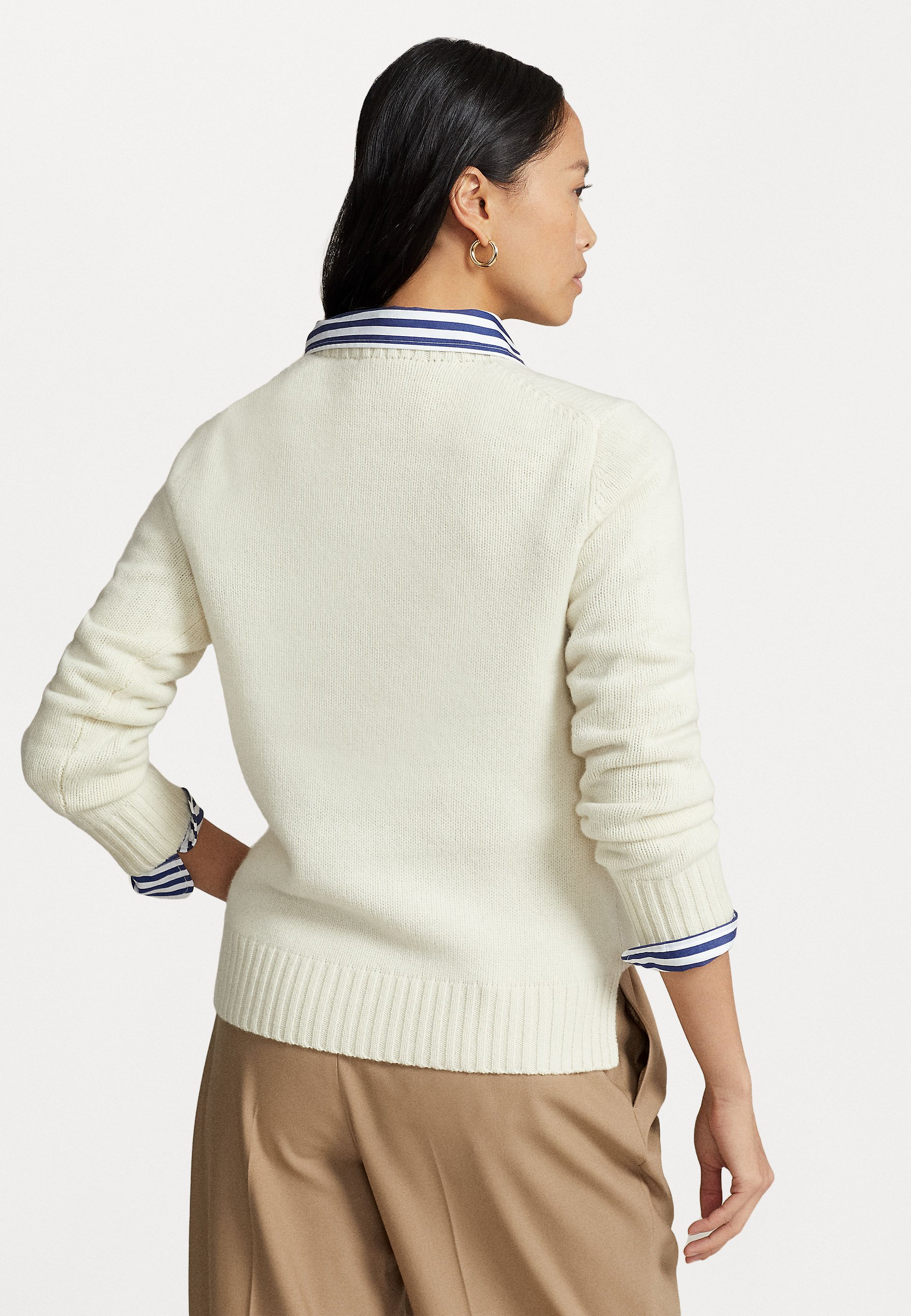 Polo Ralph Lauren LONG SLEEVE - Jumper - authentic cream/beige