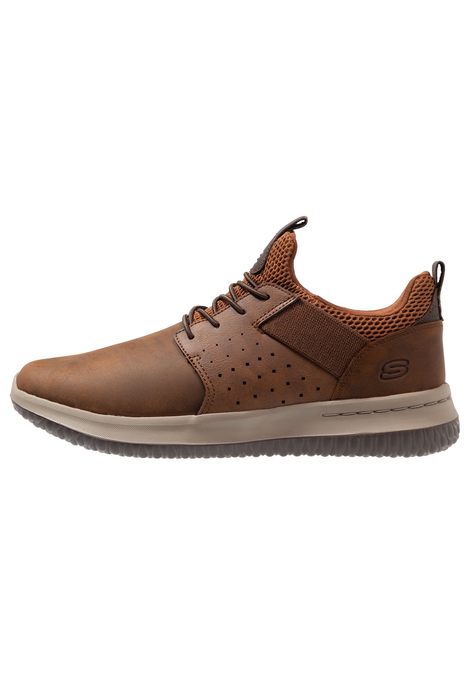 Skechers DELSON AXTON - Slip-ons - dark brown