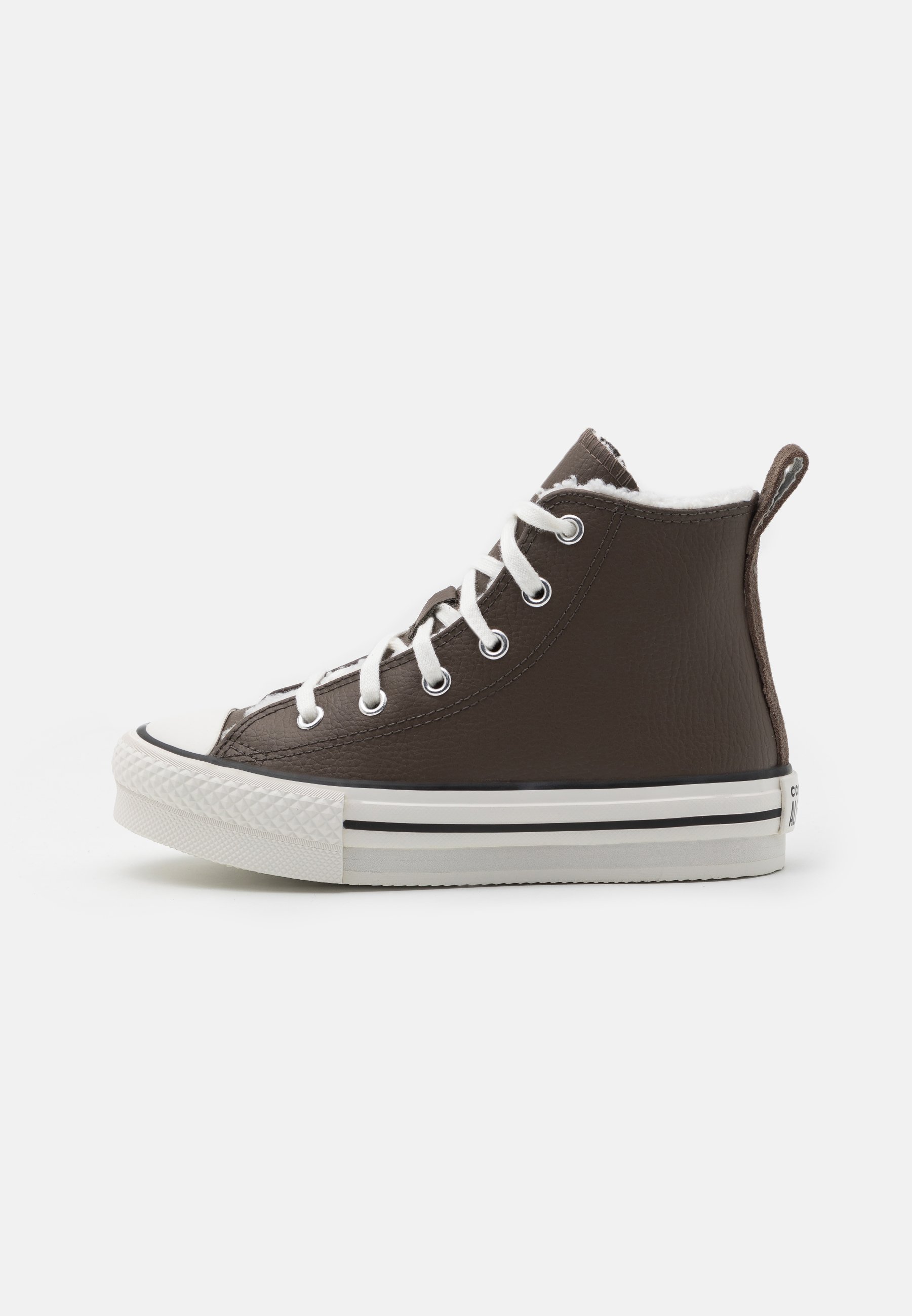 Converse CHUCK TAYLOR ALL STAR LIFT KID UNISEX - High-top trainers - engine smoke/vintage white/brown