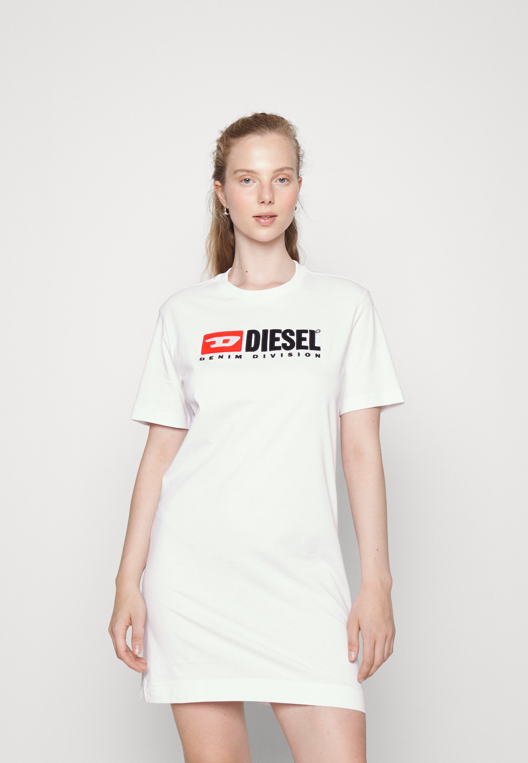 Diesel D-EGOR - Jersey dress - white