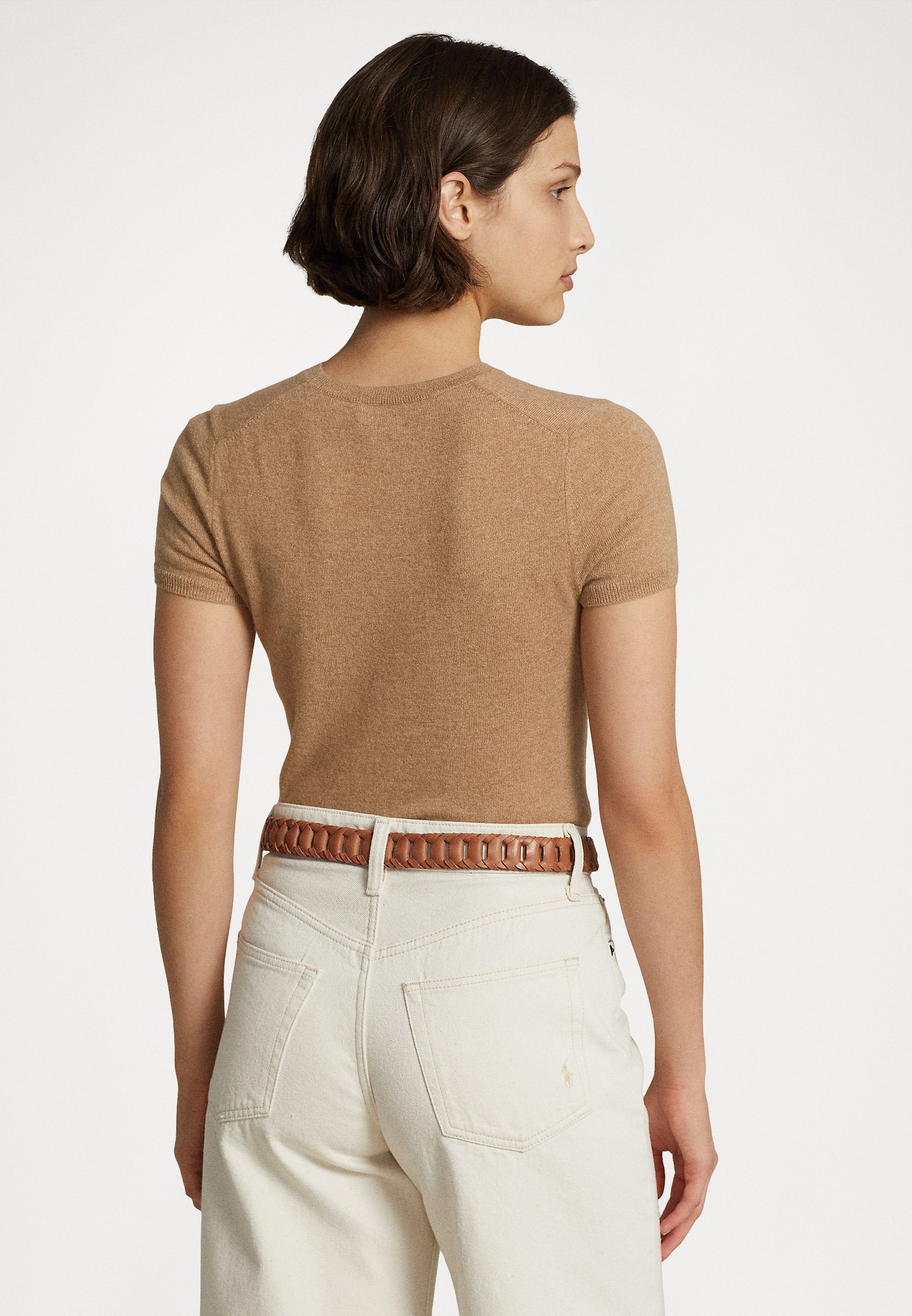 Polo Ralph Lauren CASH SHORT SLEEVE - Basic T-shirt - collection camel melange/camel