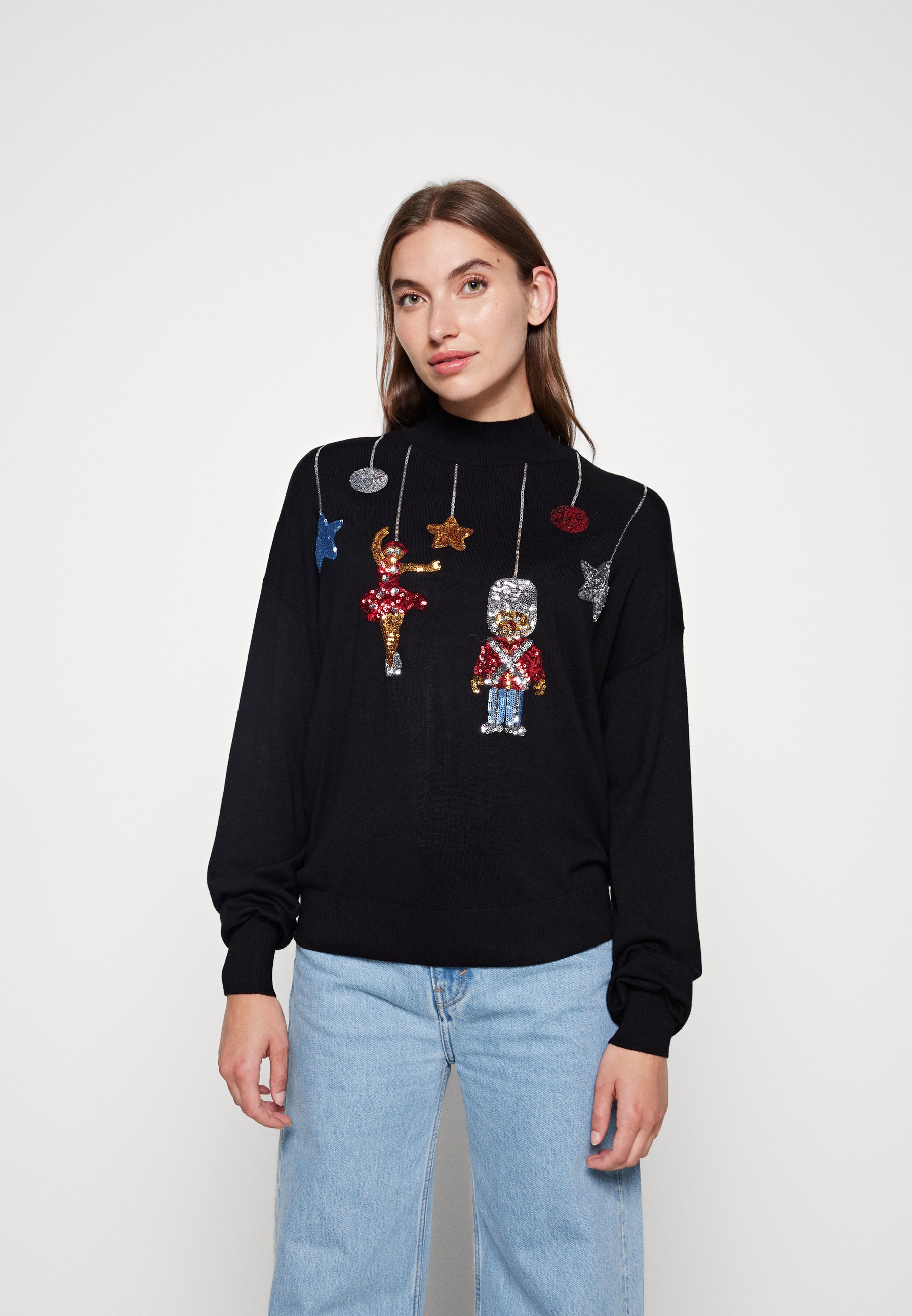 Vero Moda VMQUEENGUARD XMAS - Jumper - black