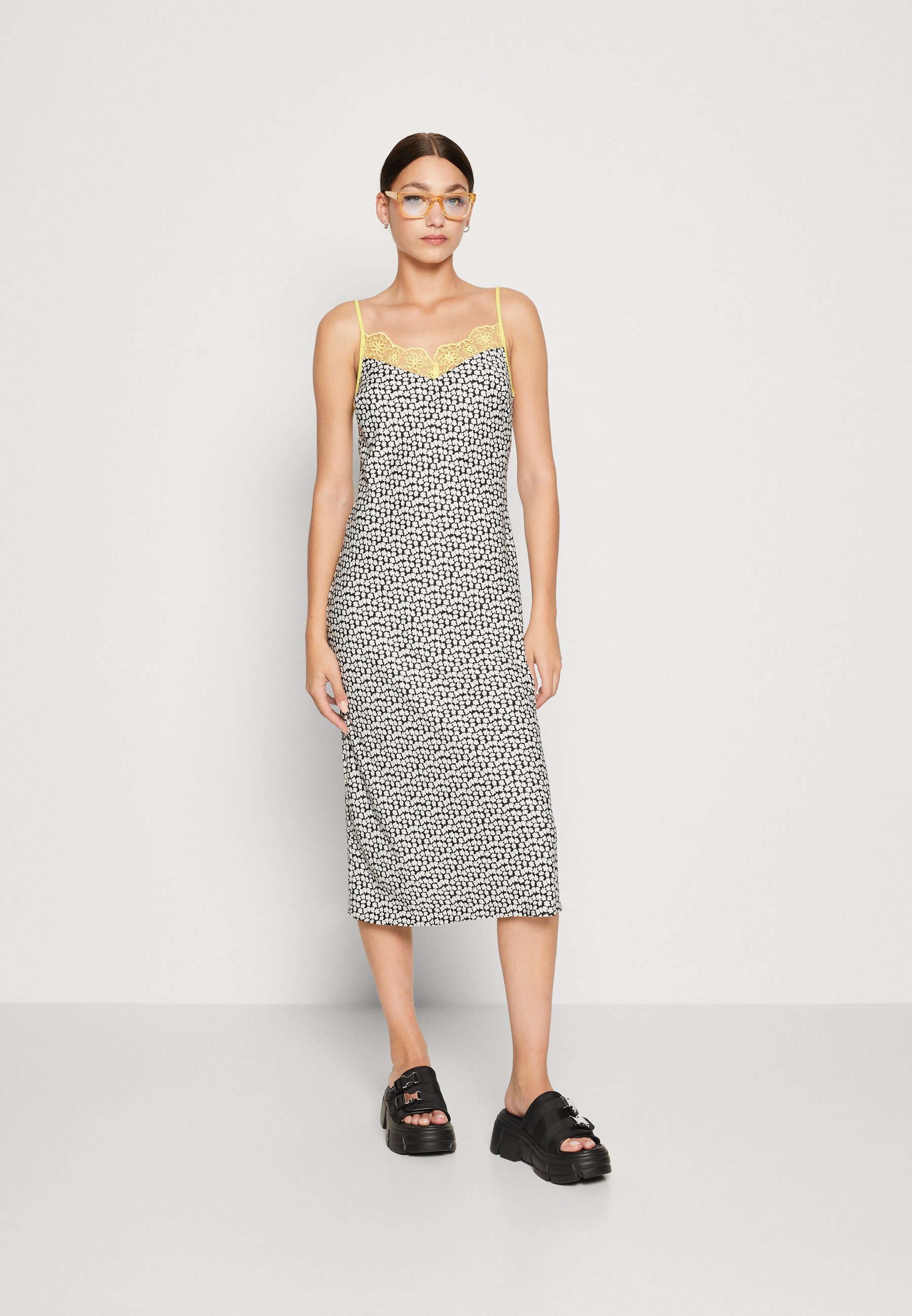 Levi's® MYAH SLIP DRESS - Day dress - aria caviar/multi-coloured