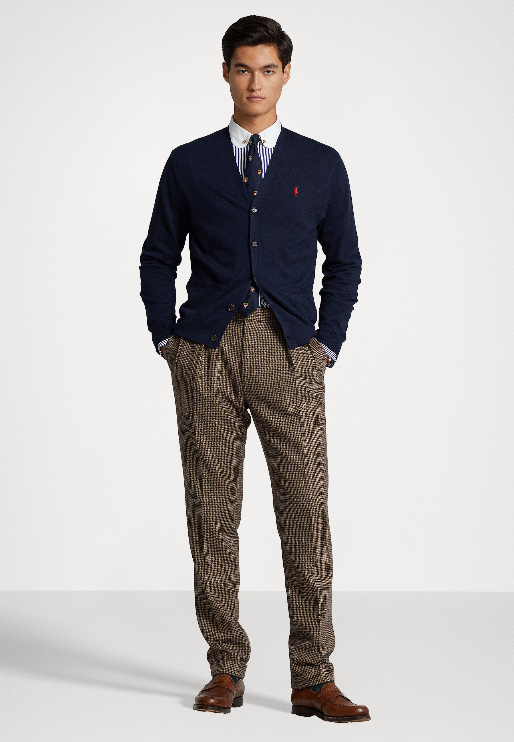 Polo Ralph Lauren V-NECK - Cardigan - hunter navy/dark blue