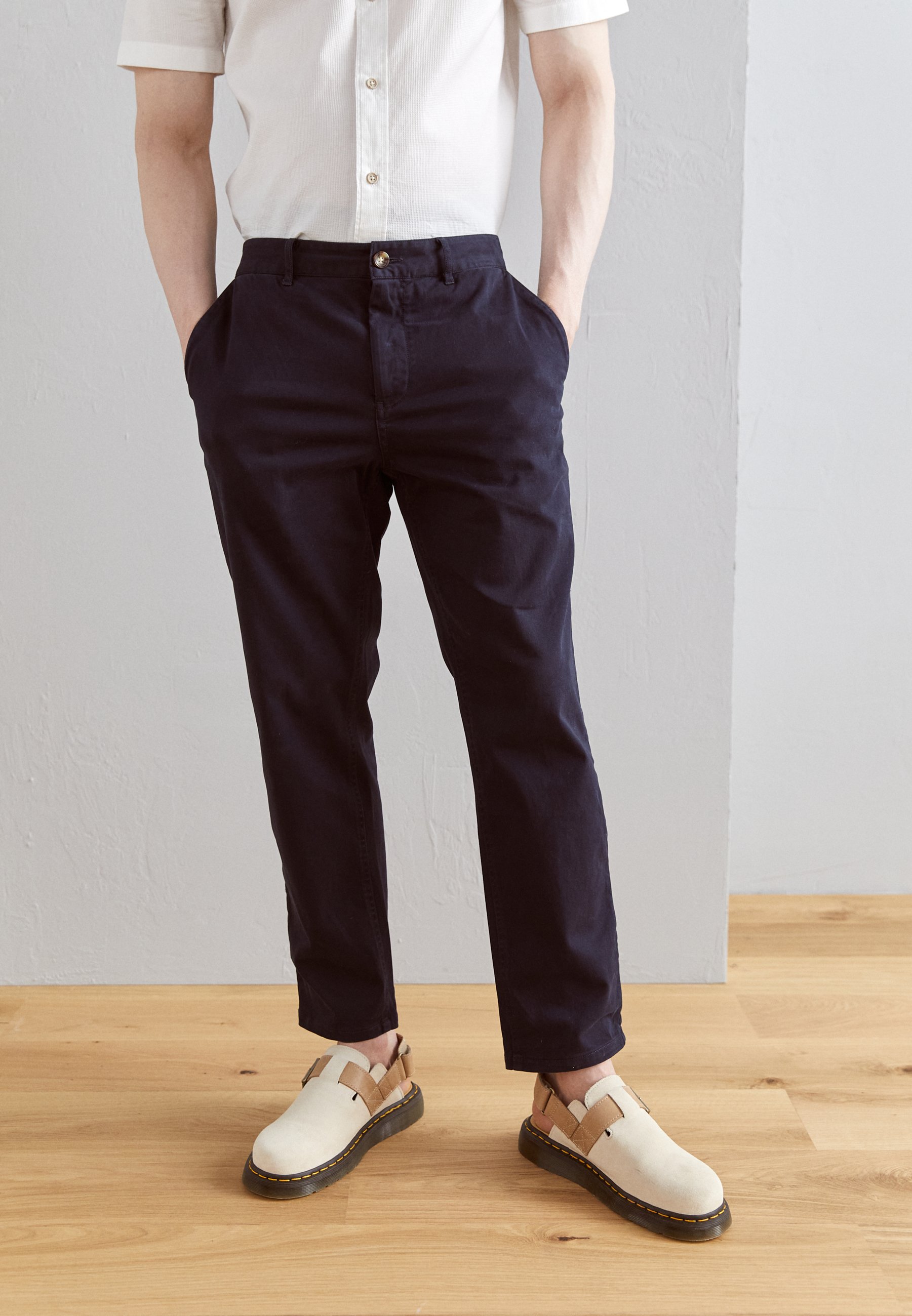 Scotch & Soda DRIFT GARMENT DYED STRETCH - Trousers - night/dark blue