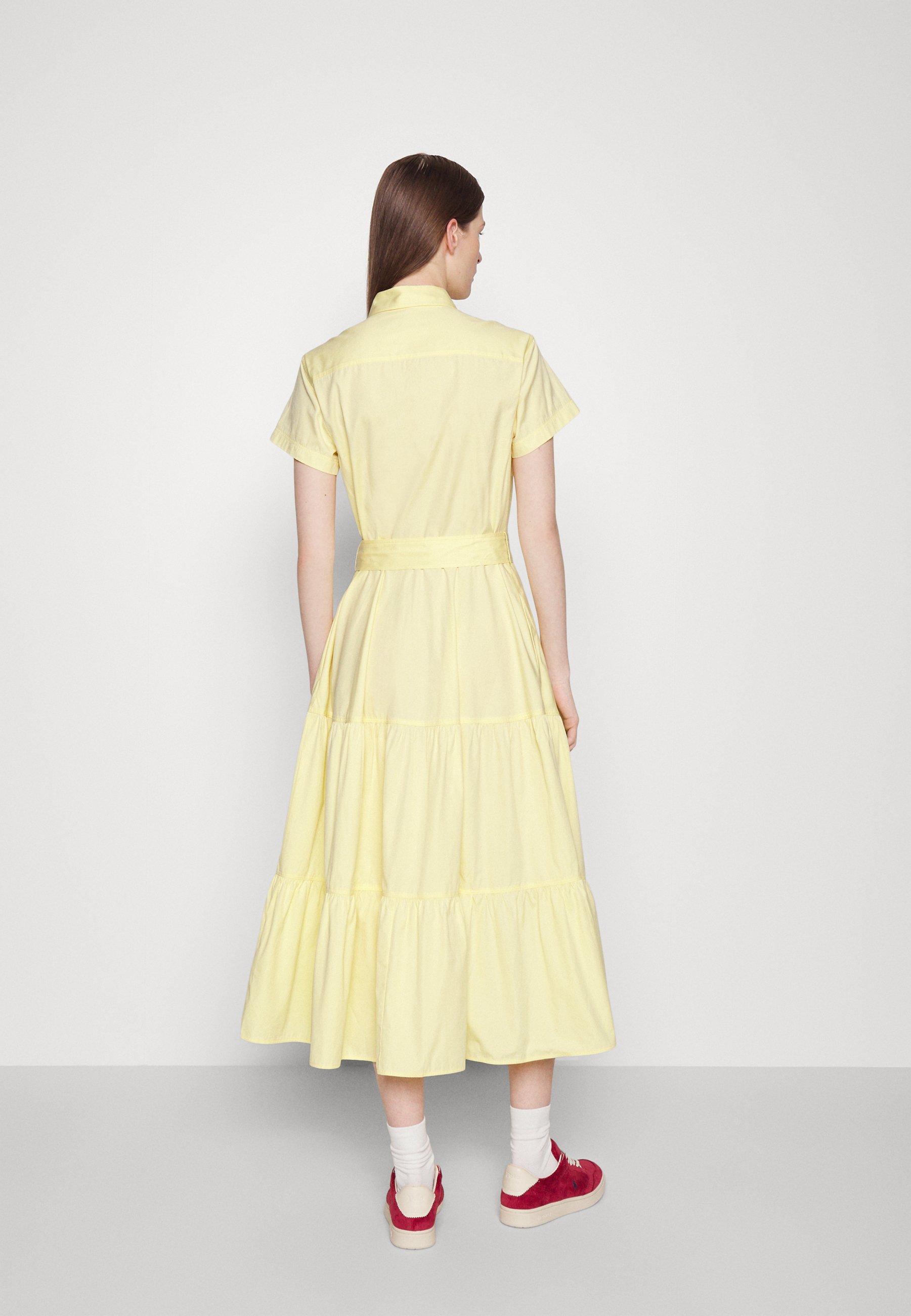 Polo Ralph Lauren SHORT SLEEVE DAY DRESS - Shirt dress - bird yellow/yellow