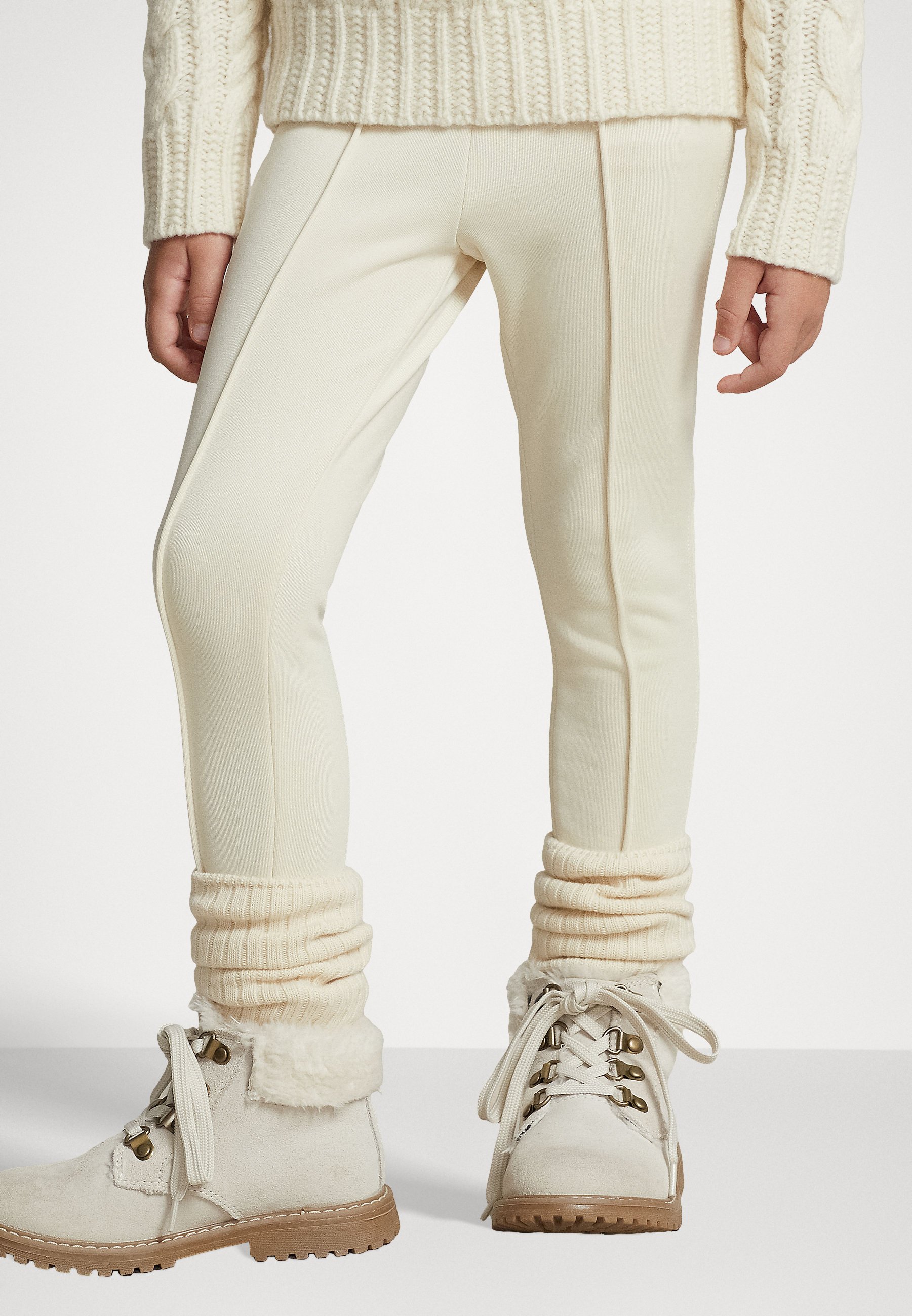 Polo Ralph Lauren SKI PANTS - Leggings - Trousers - winter cream/off-white