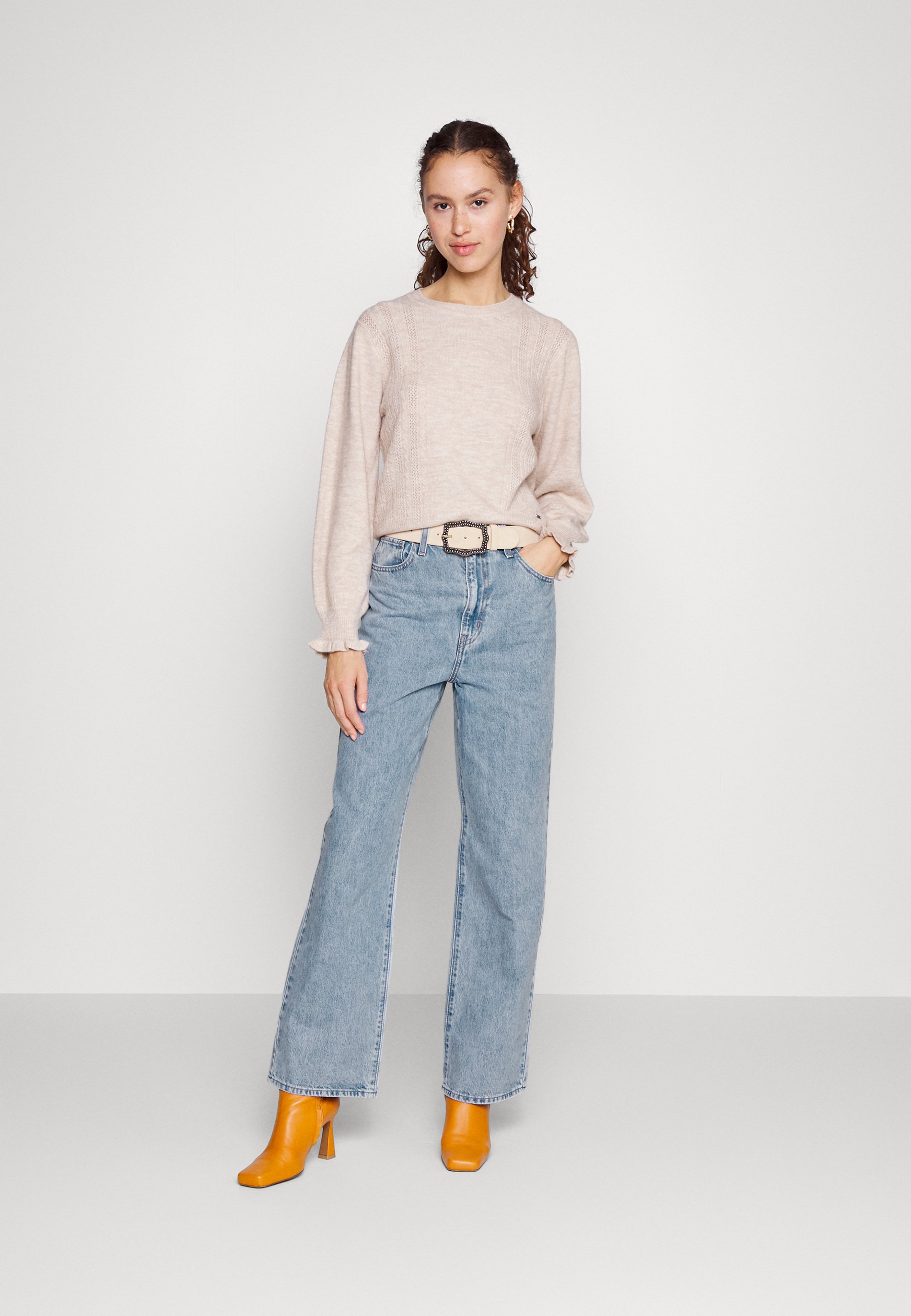 Levi's® HIGH WAISTED STRAIGHT - Straight leg jeans - charlie glow up/light-blue denim