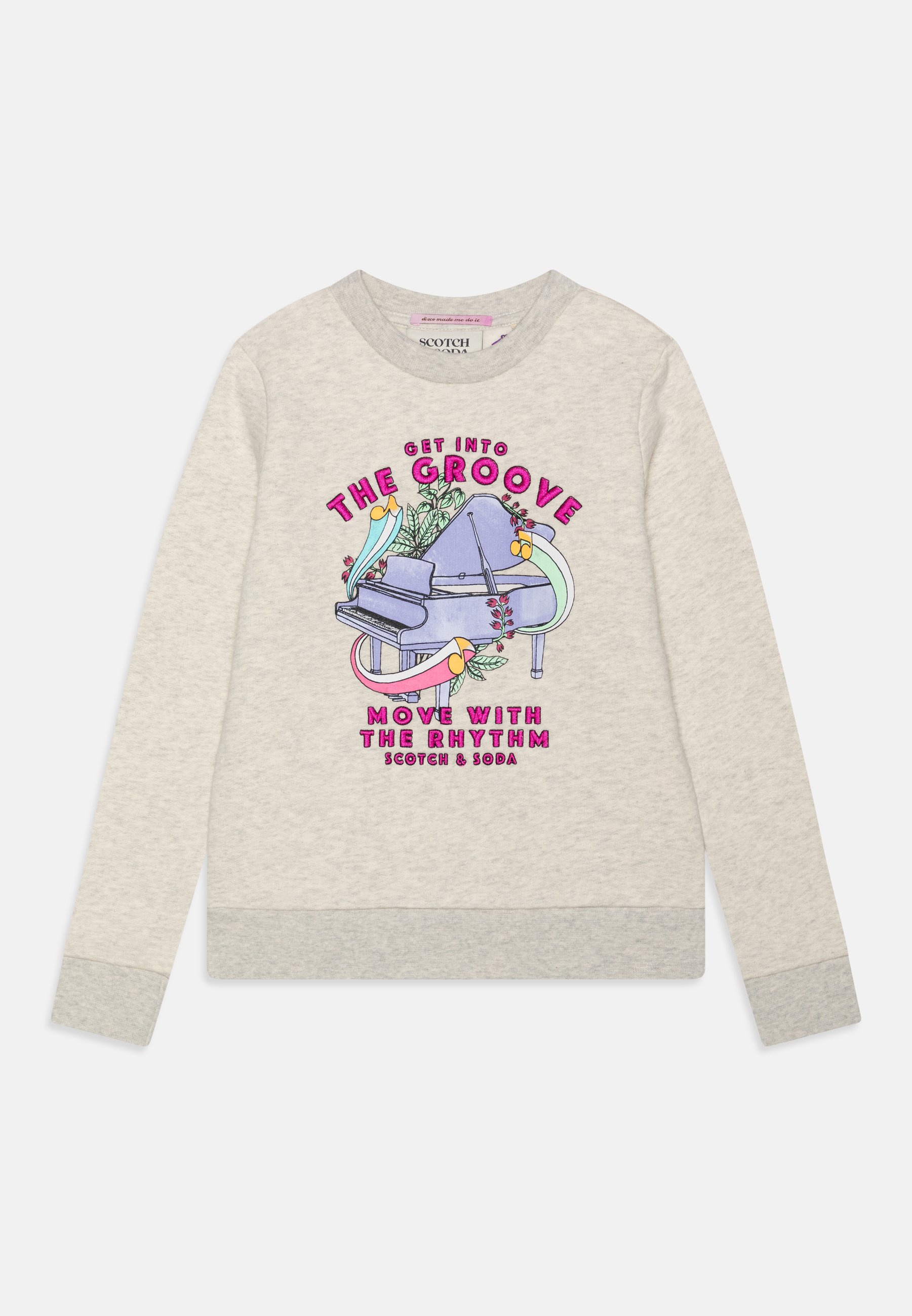 Scotch & Soda REGULAR FIT ARTWORK  - Sweatshirt - grey melange/grey