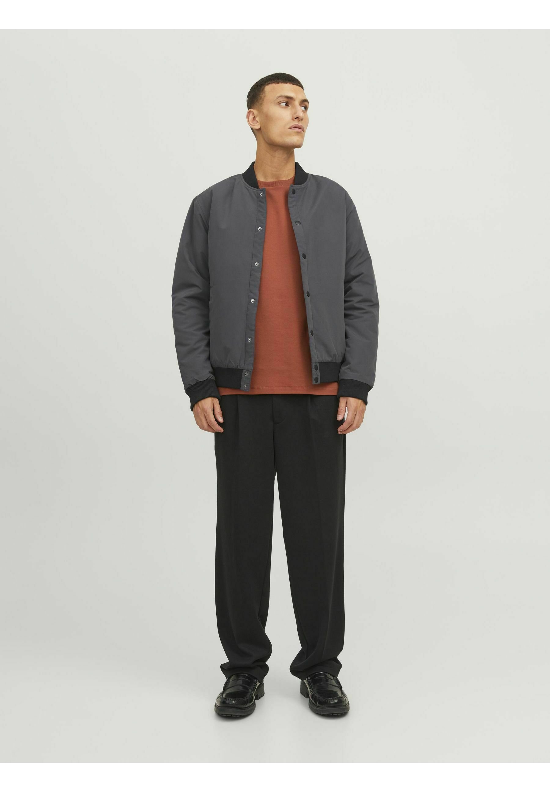 Jack &Jones WARRIOR COLLEGE UNISEX - Bomber Jacket - asphalt/dark grey