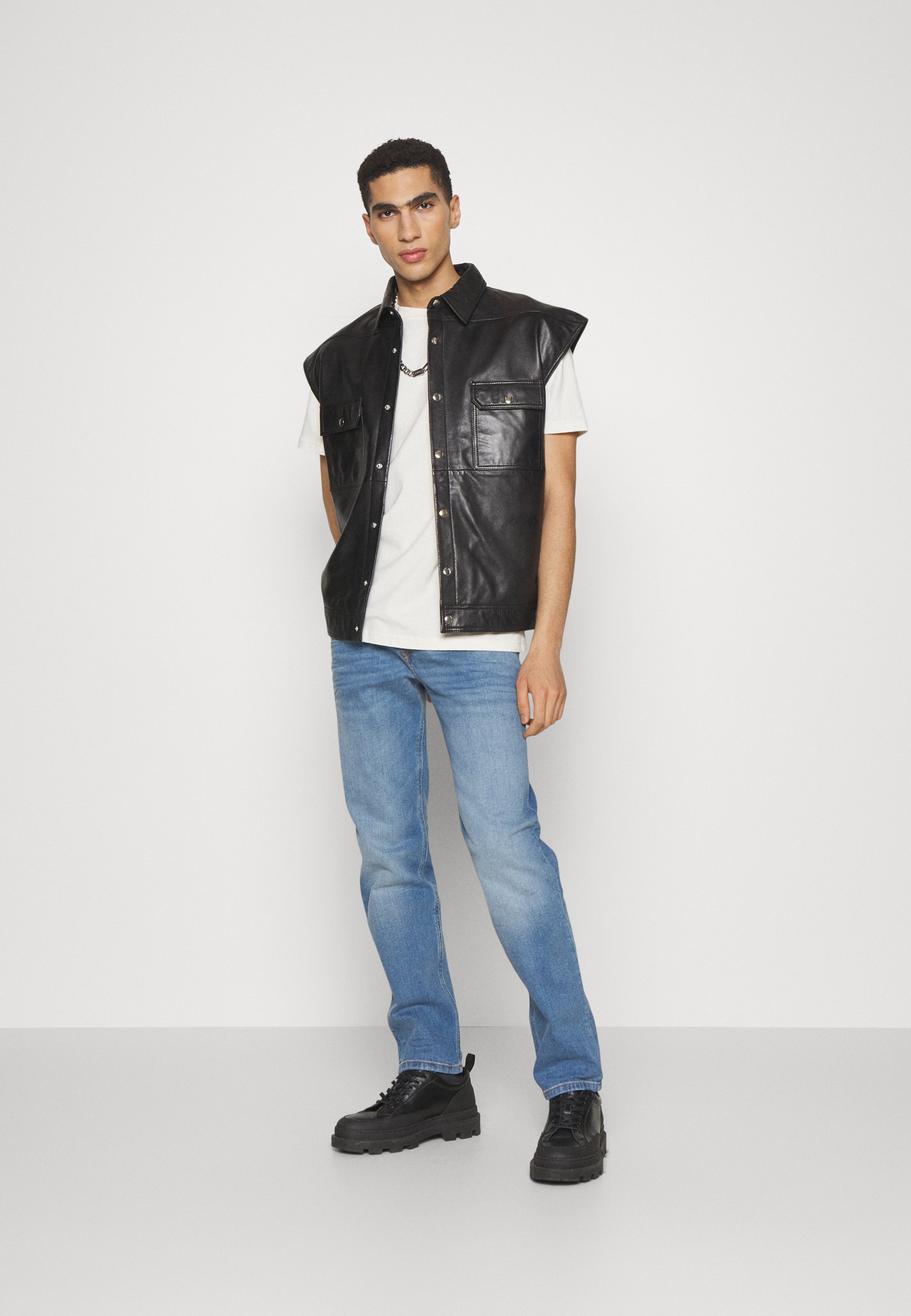 Diesel FINITIVE - Straight leg jeans - light blue/light-blue denim