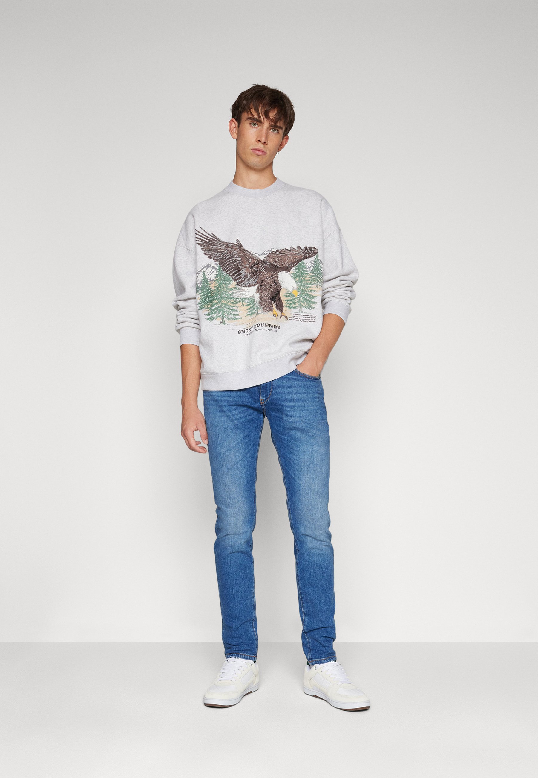 Diesel D-STRUKT - Slim fit jeans - 808N/blue denim