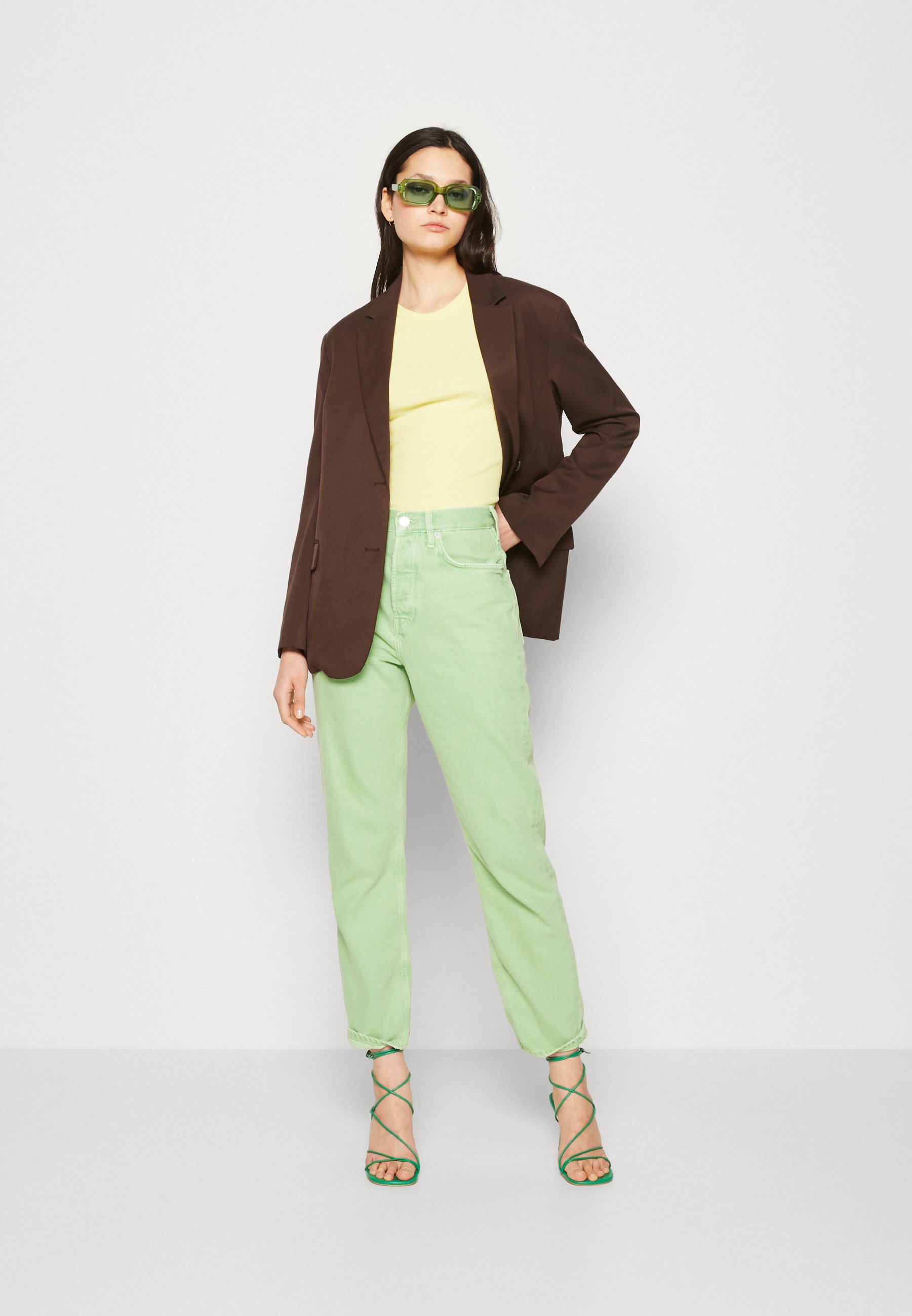 Scotch & Soda THE BAY GARMENT DYE COLOURS - Relaxed fit jeans - bright parakeet/light green