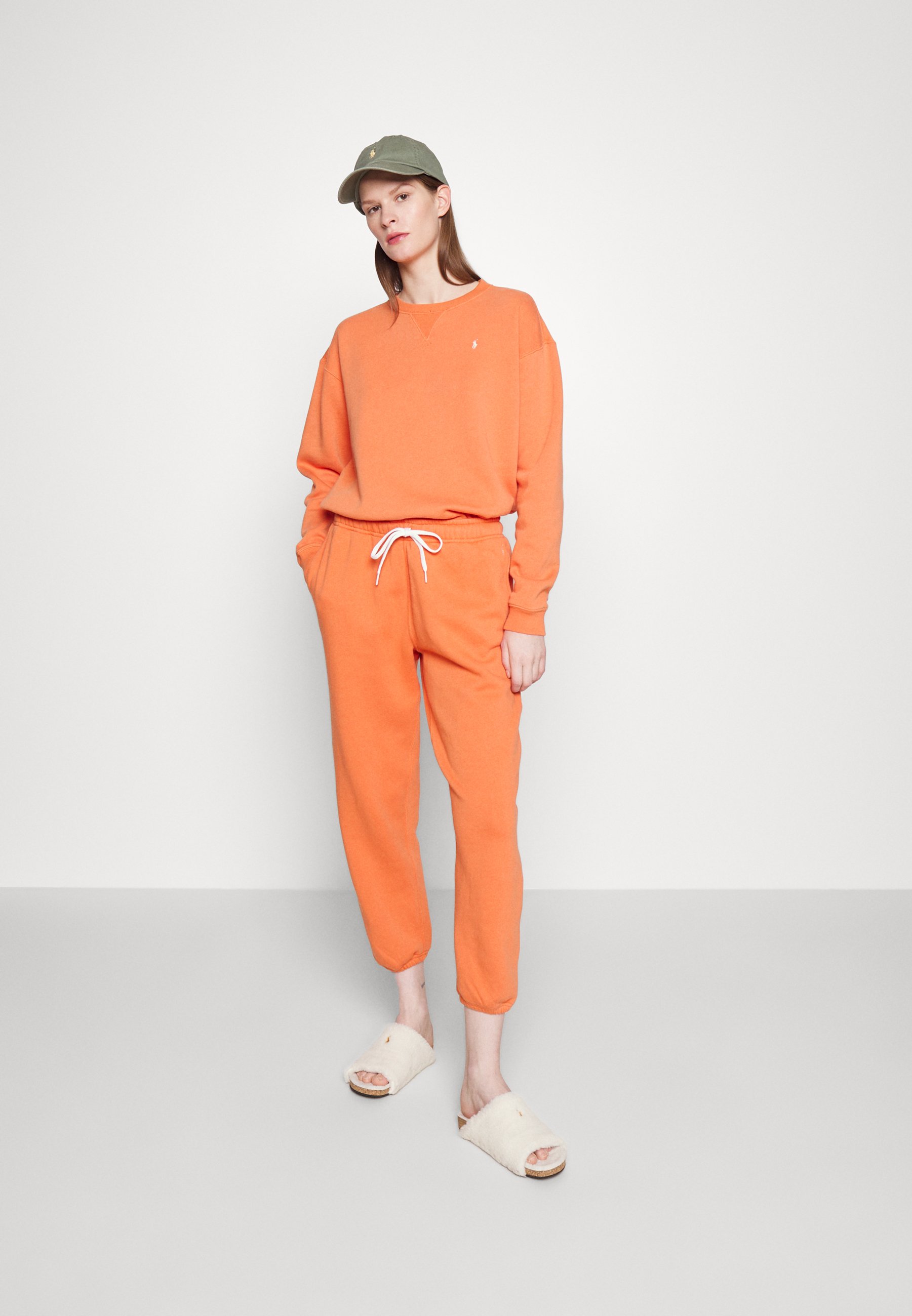 Polo Ralph Lauren ANKLE ATHLETIC - Tracksuit bottoms - sunset sky/red