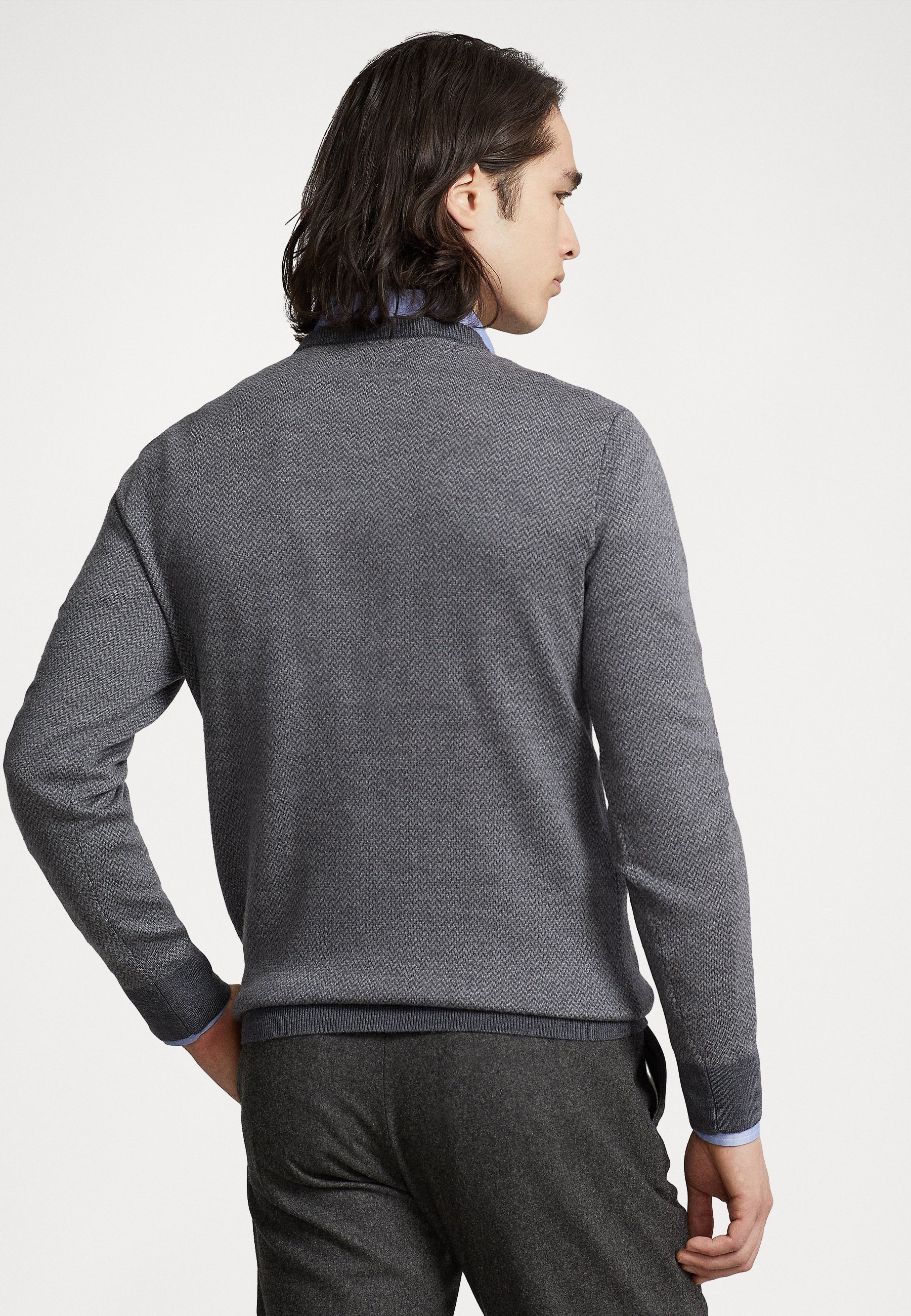 Polo Ralph Lauren LONG SLEEVE - Jumper - mid grey/grey
