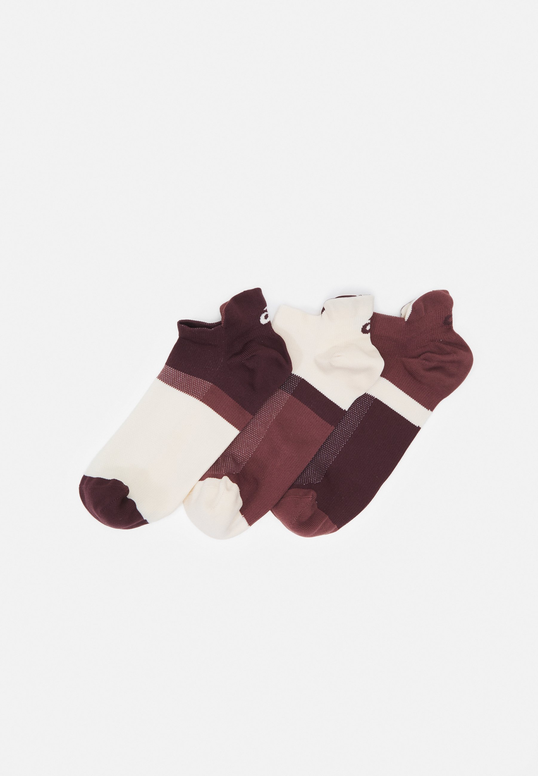 ASICS ANKLE UNISEX 3 PACK - Trainer socks - antique red/dark auburn/red