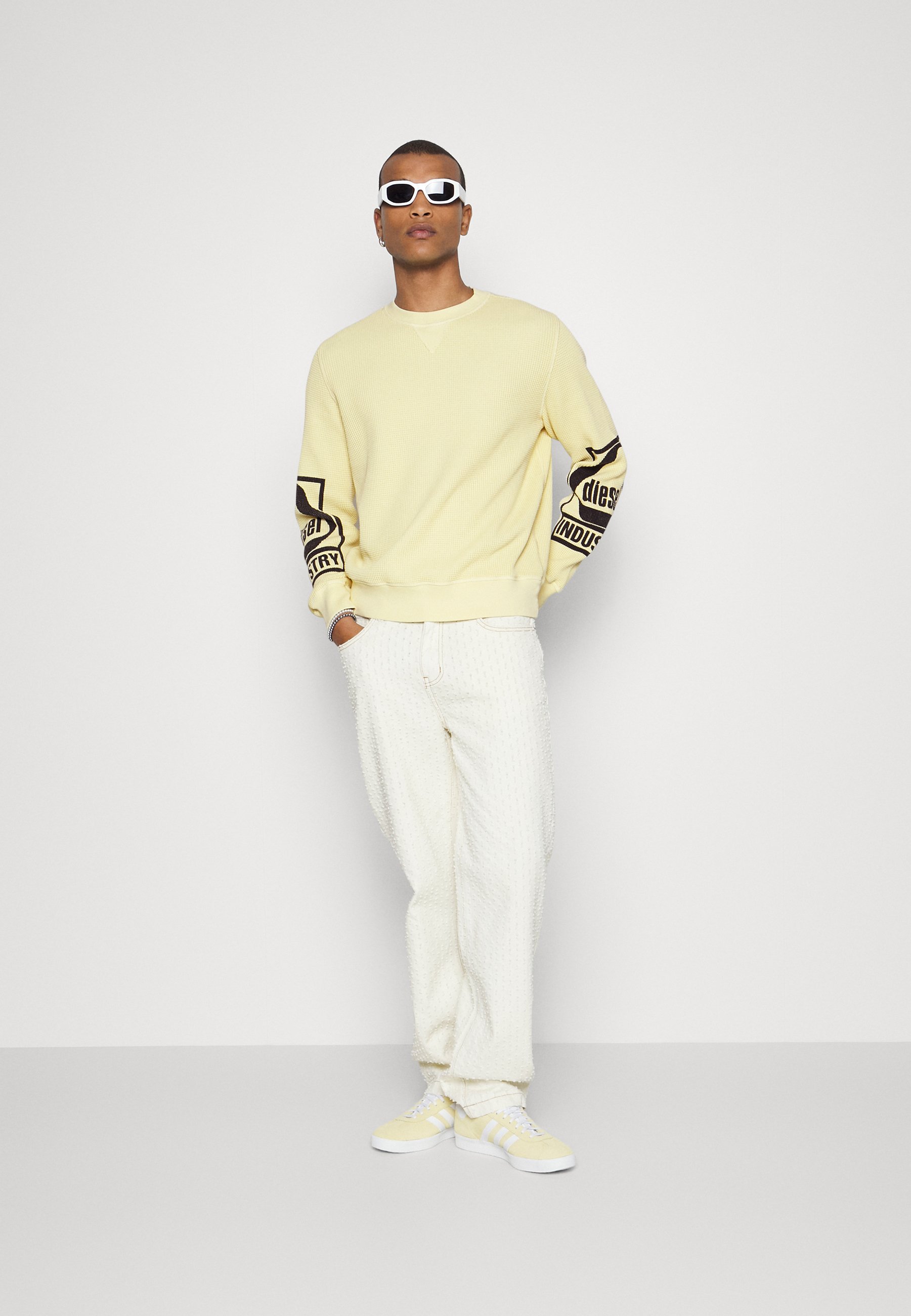 Diesel S GINAFFLE UNISEX - Sweatshirt - yellow