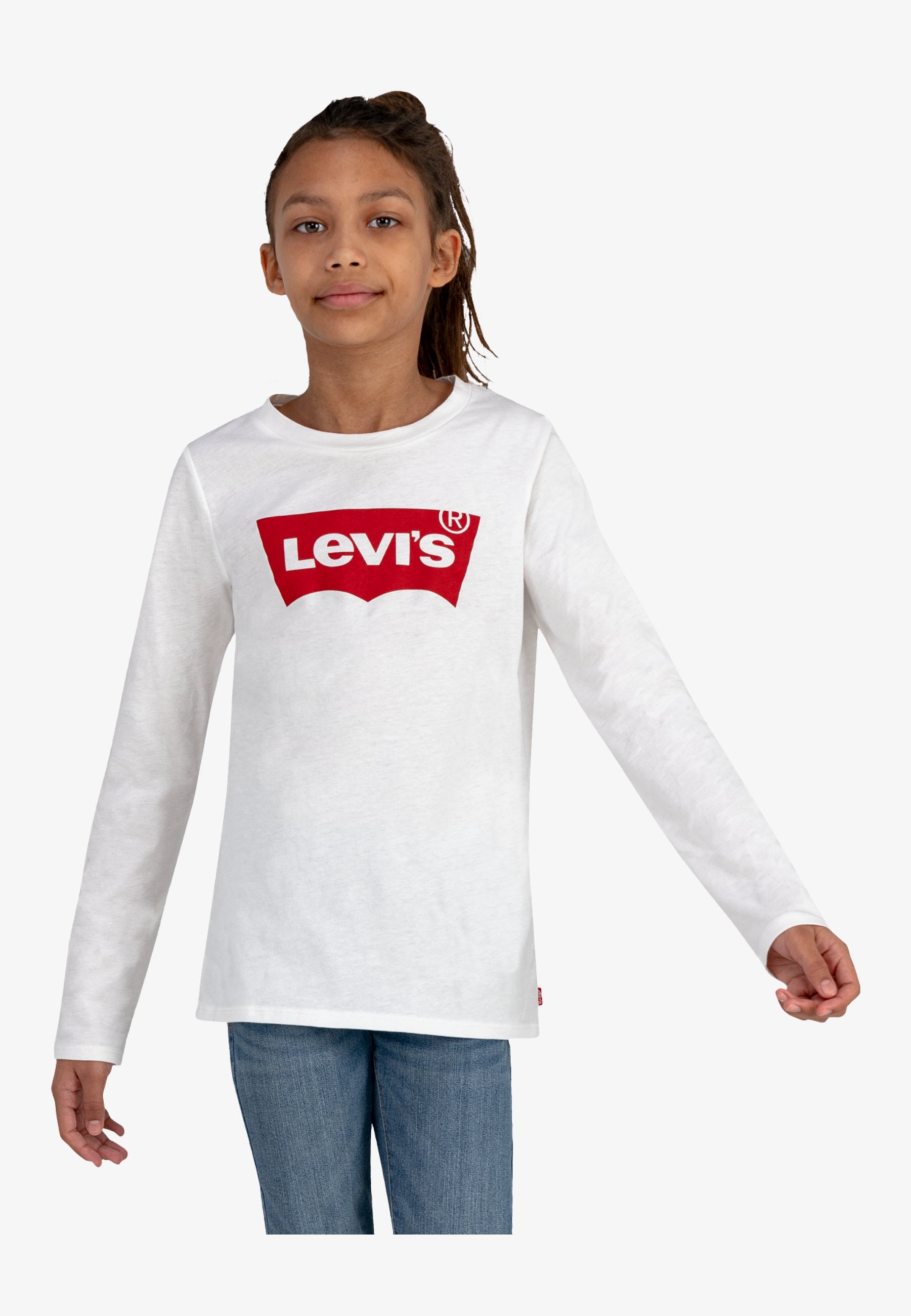 Levi's® BATWING TEE - Long sleeved top - white
