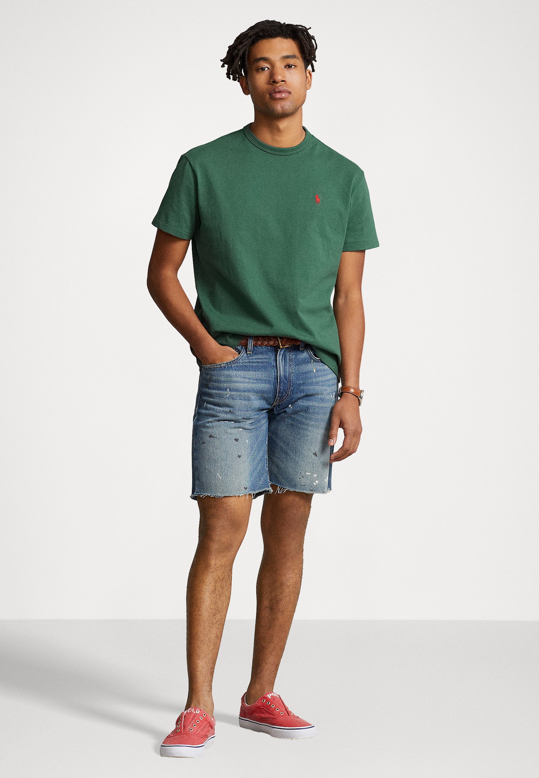 Polo Ralph Lauren SHORT SLEEVE - Basic T-shirt - washed forest/green