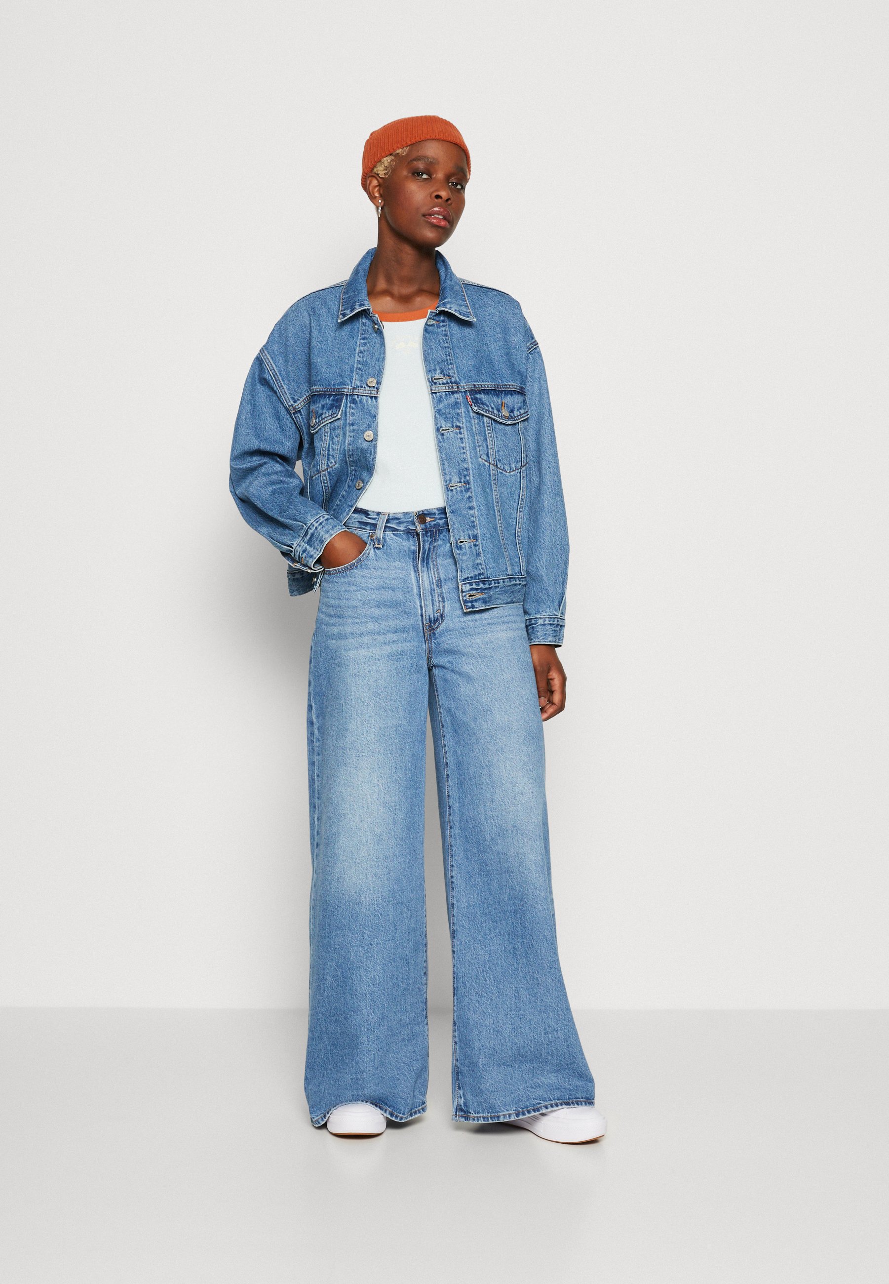 Levi's® REVERSIBLE TRUCKER - Denim jacket - blau/blue