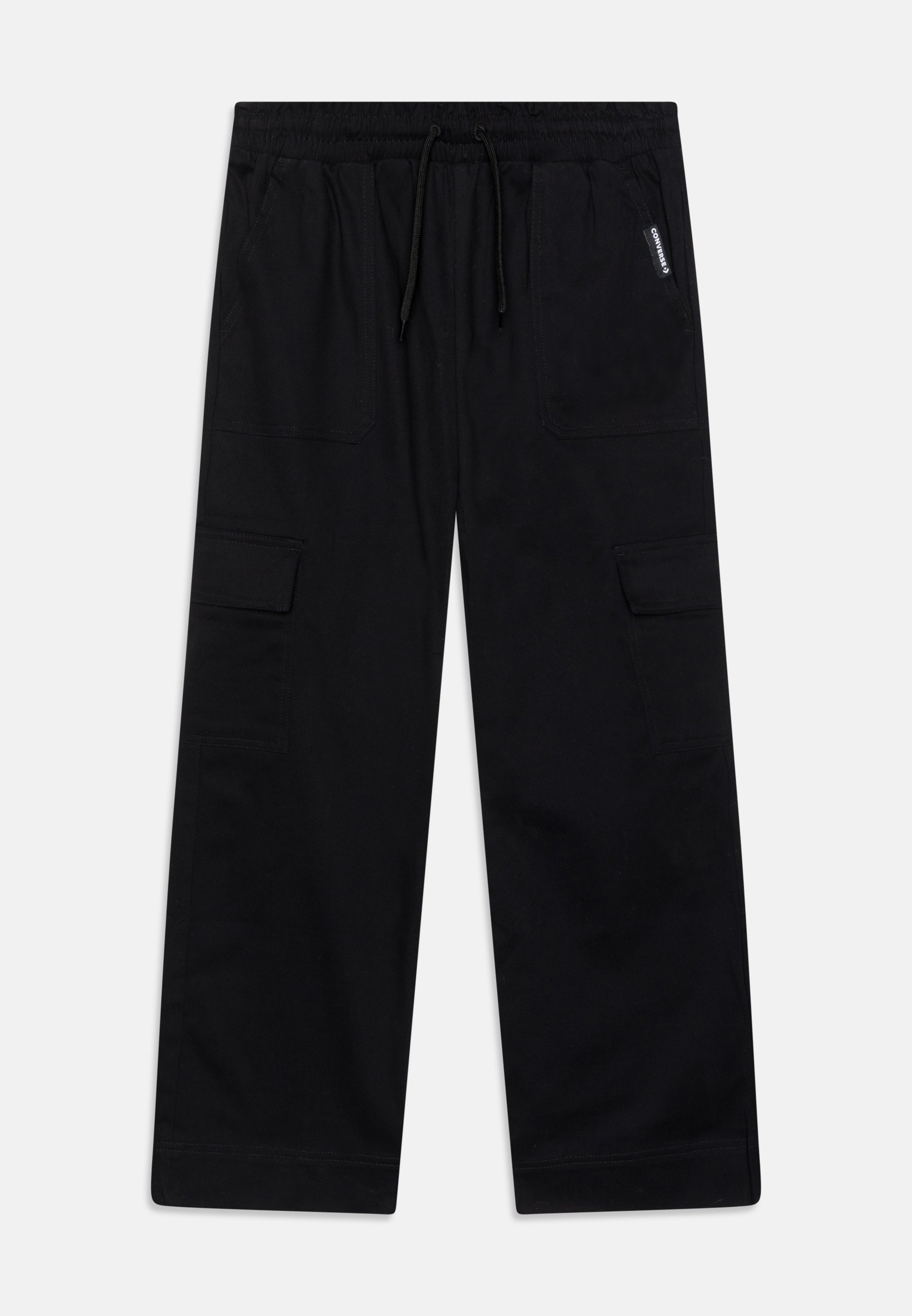 Converse PAPERBAG WIDE LEG PANT - Cargo trousers - black