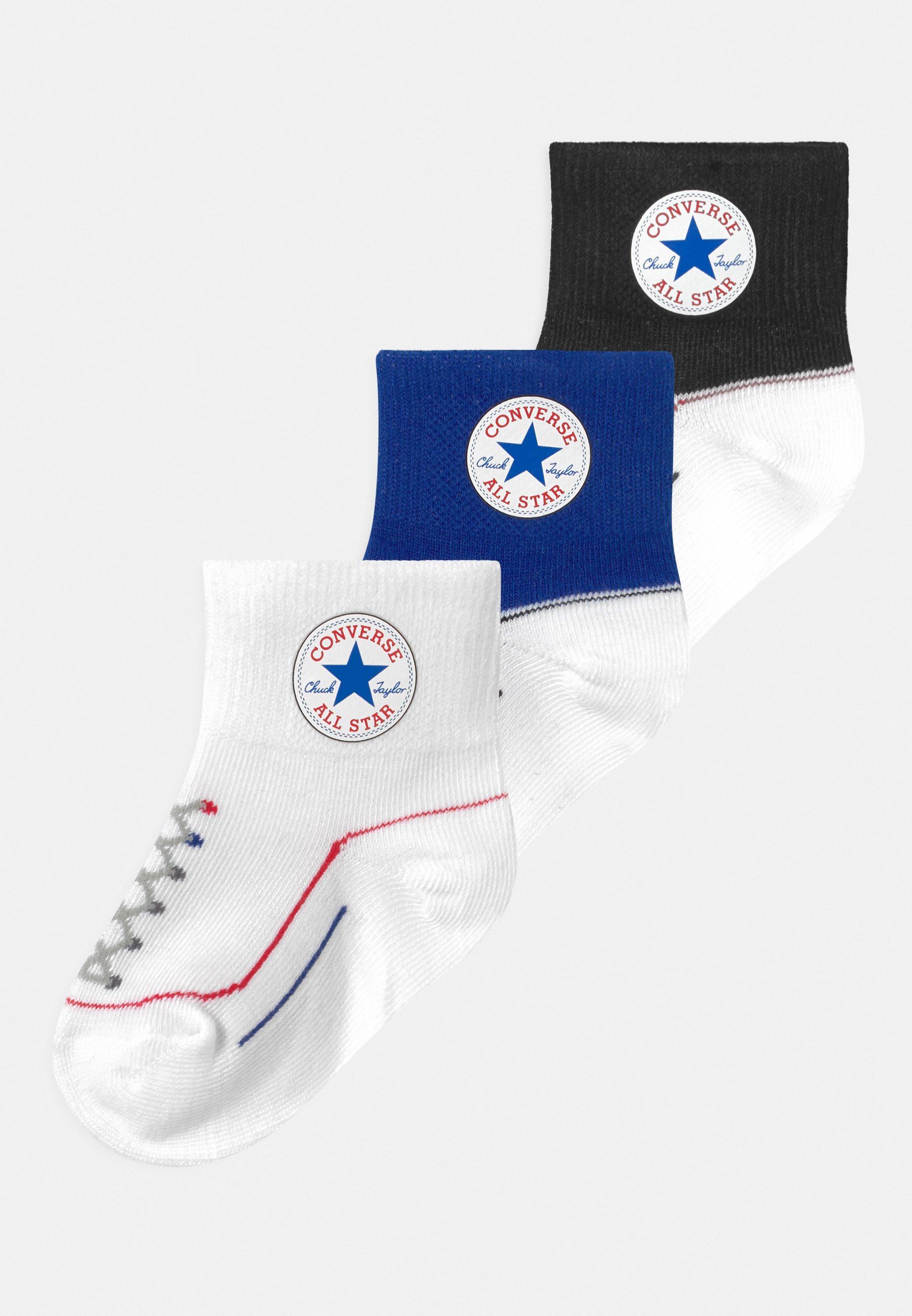 Converse CHUCK INFANT QUARTER 3 PACK UNISEX - Socks - converse blue/blue