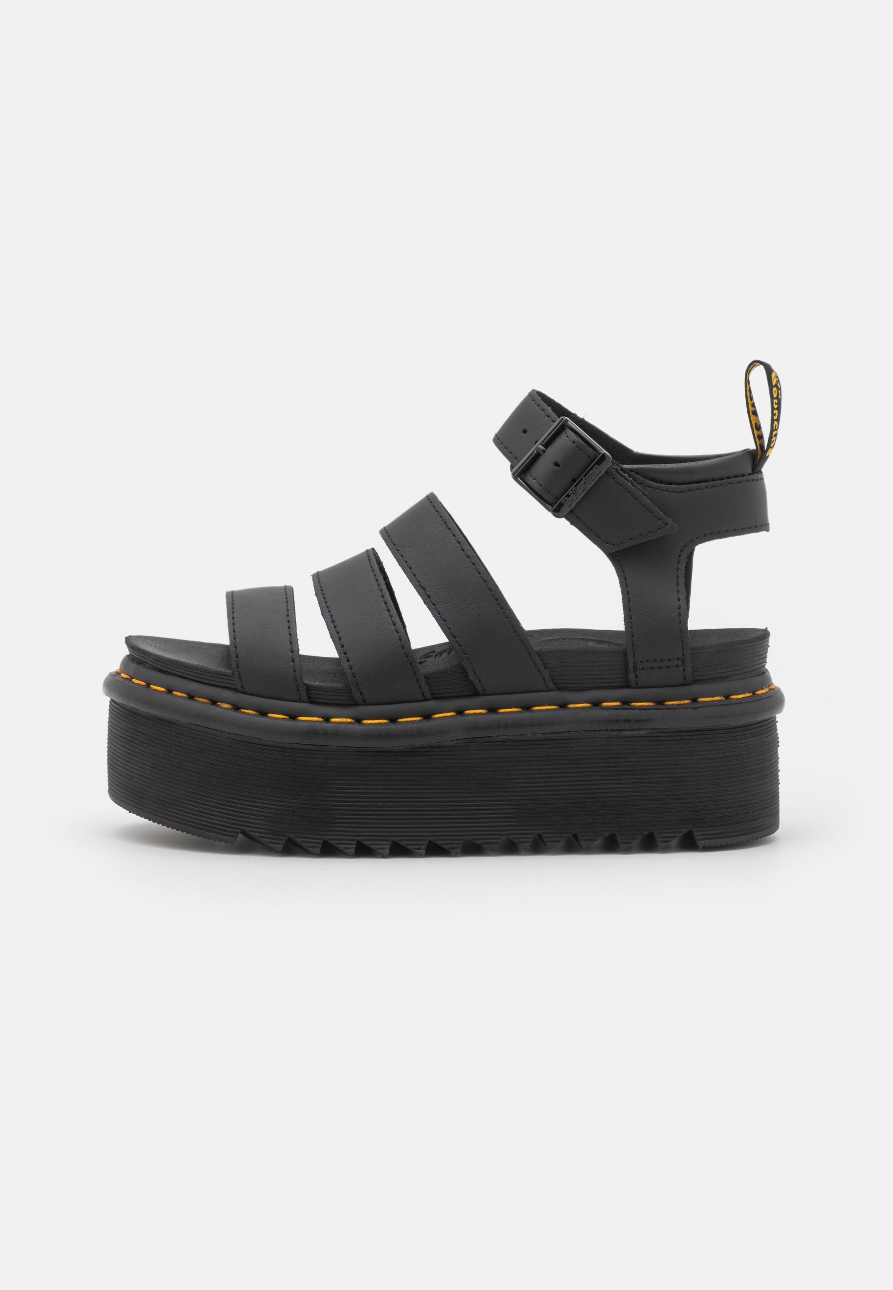 Dr. Martens BLAIRE QUAD - Platform sandals - black hydro/black