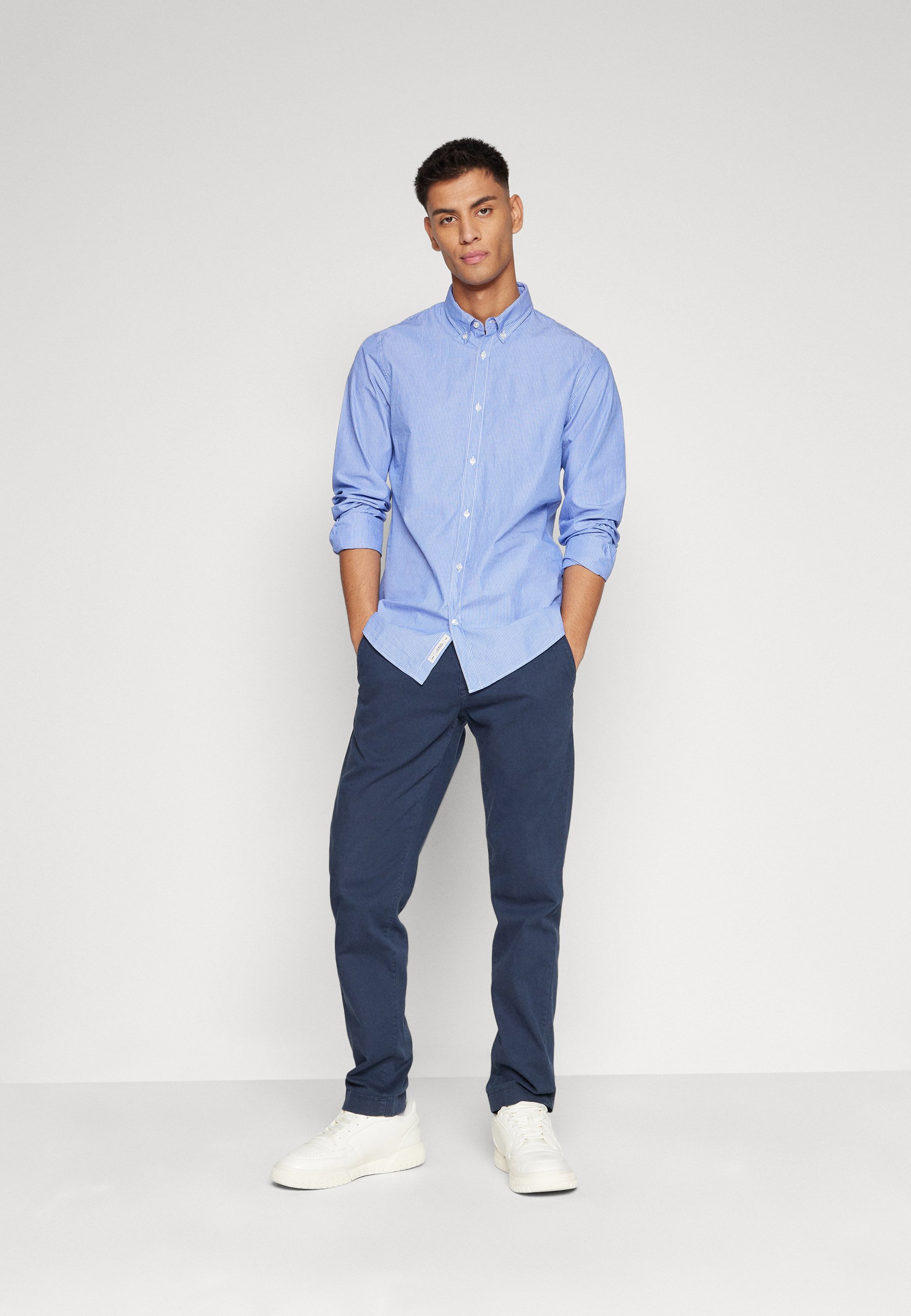 Scotch & Soda ESSENTIAL STRIPE SHIRT - Shirt - light blue