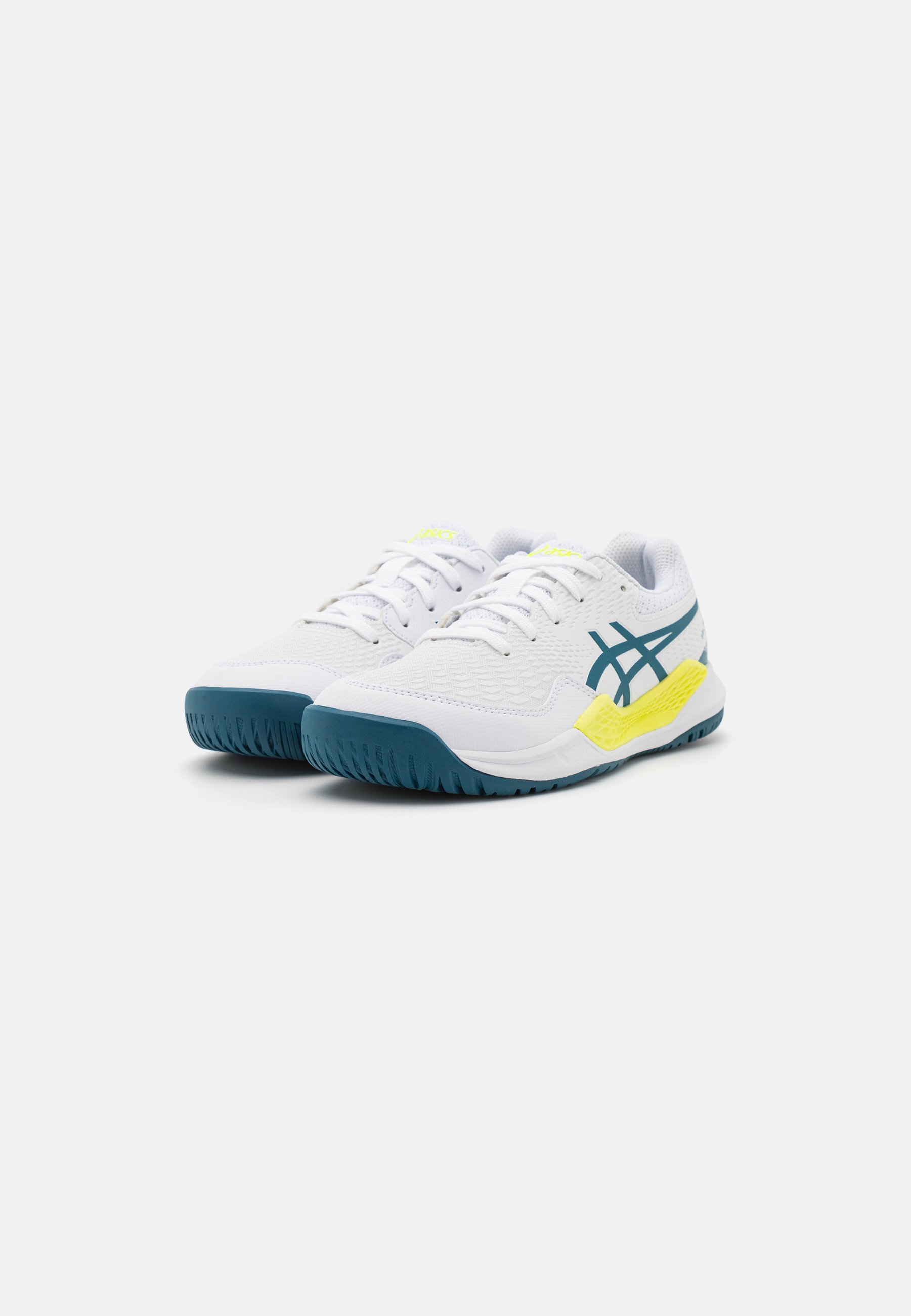 ASICS GEL RESOLUTION 9 GS UNISEX - Multicourt tennis shoes - white/restful teal/white