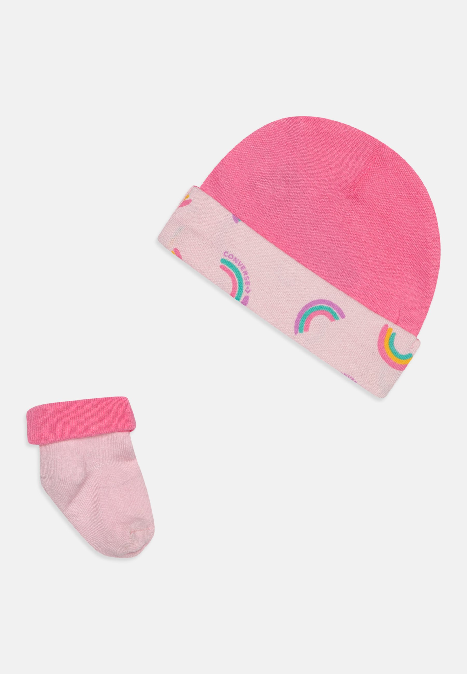 Converse RAINBOWS HAT BOOTIE SET - Socks - pink foam/pink