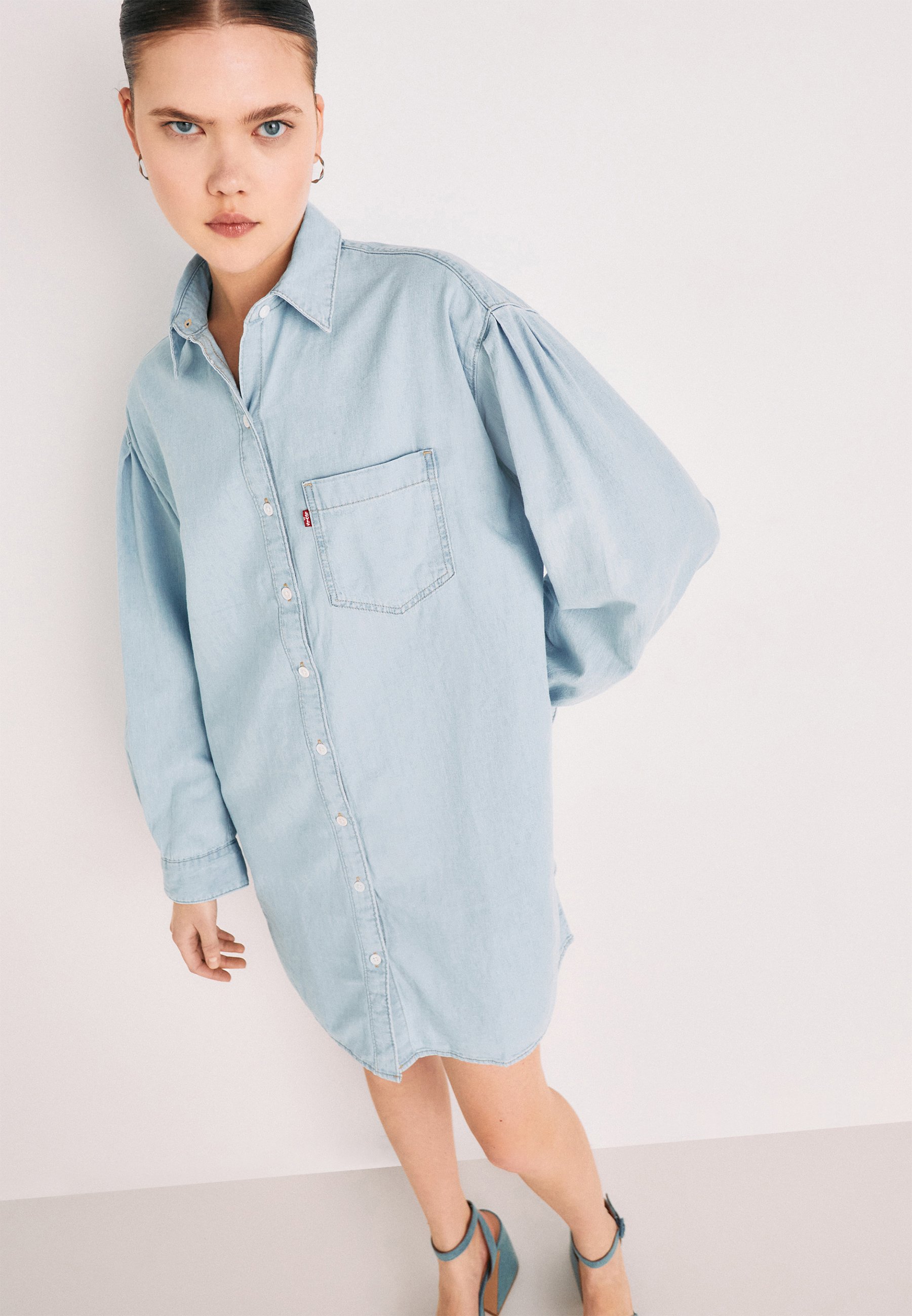 Levi's® RHEA SHIRT DRESS - Shirt dress - good grades/blue denim