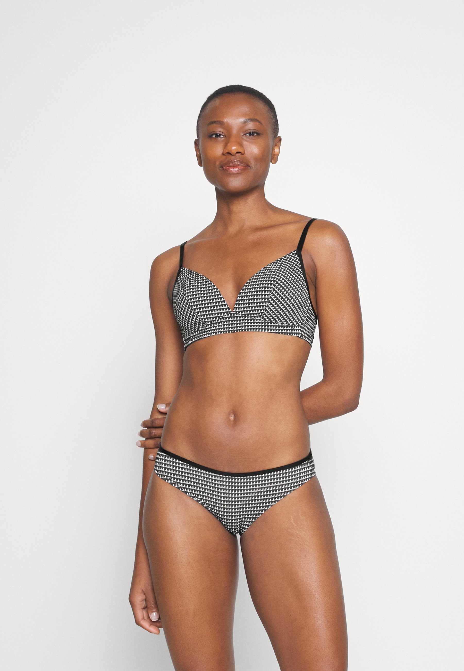 Esprit MINIMAL PRINT PAR THE SOFT FIT WIRELESS PADDED AOP - Triangle bra - black